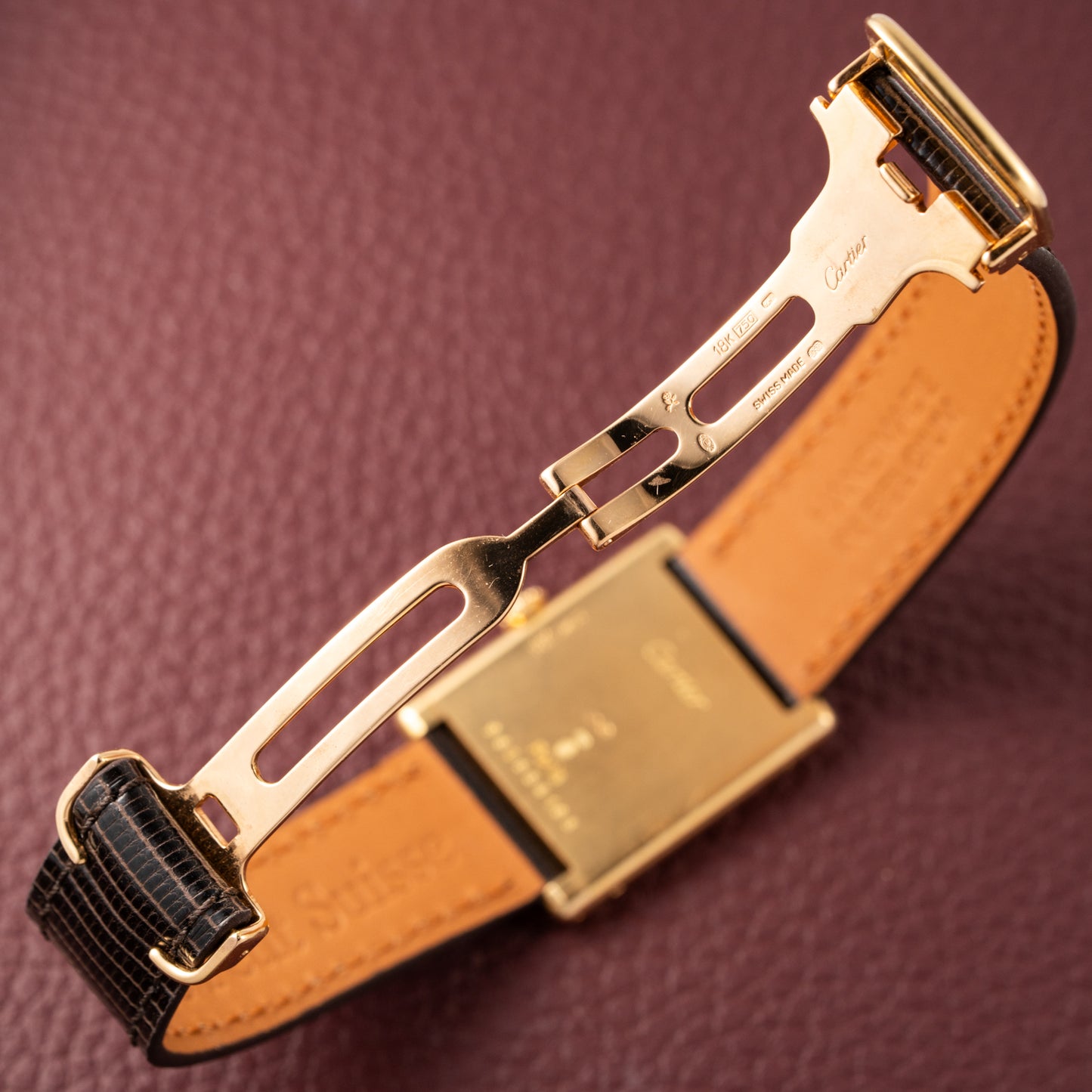 Cartier Tank Louis Extra Plate Frederic Piguet 21 Yellow Gold Reference 96065