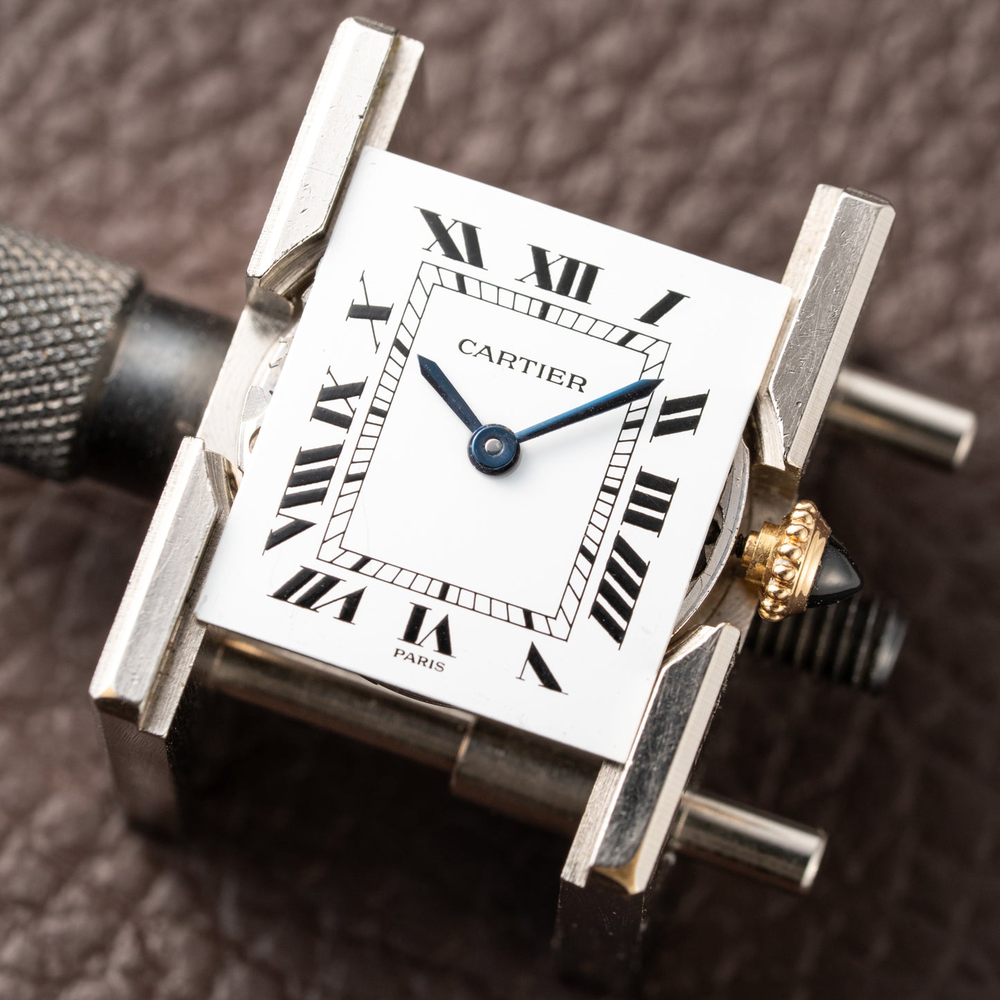 Cartier Tank Louis Paris Dial 18K Gold Pre-CPCP Ref. 878087 from 1990s