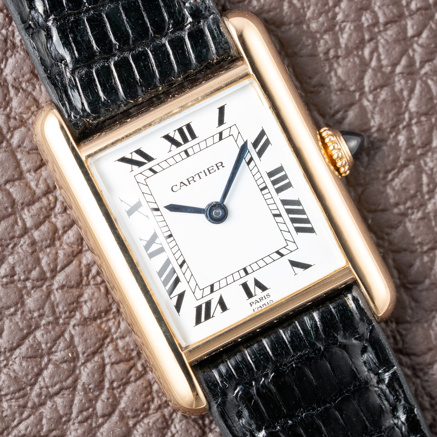 Cartier Tank Louis Paris Dial 18K Gold Pre-CPCP Ref. 878087 from 1990s