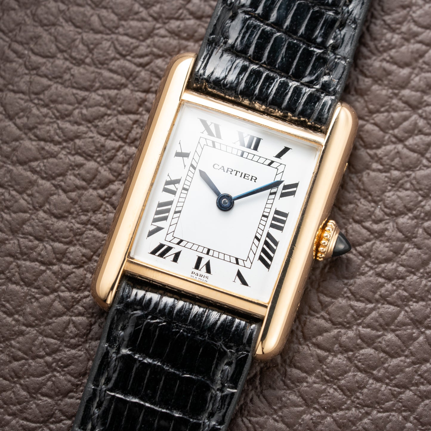 Cartier Tank Louis Paris Dial 18K Gold Pre-CPCP Ref. 878087 from 1990s