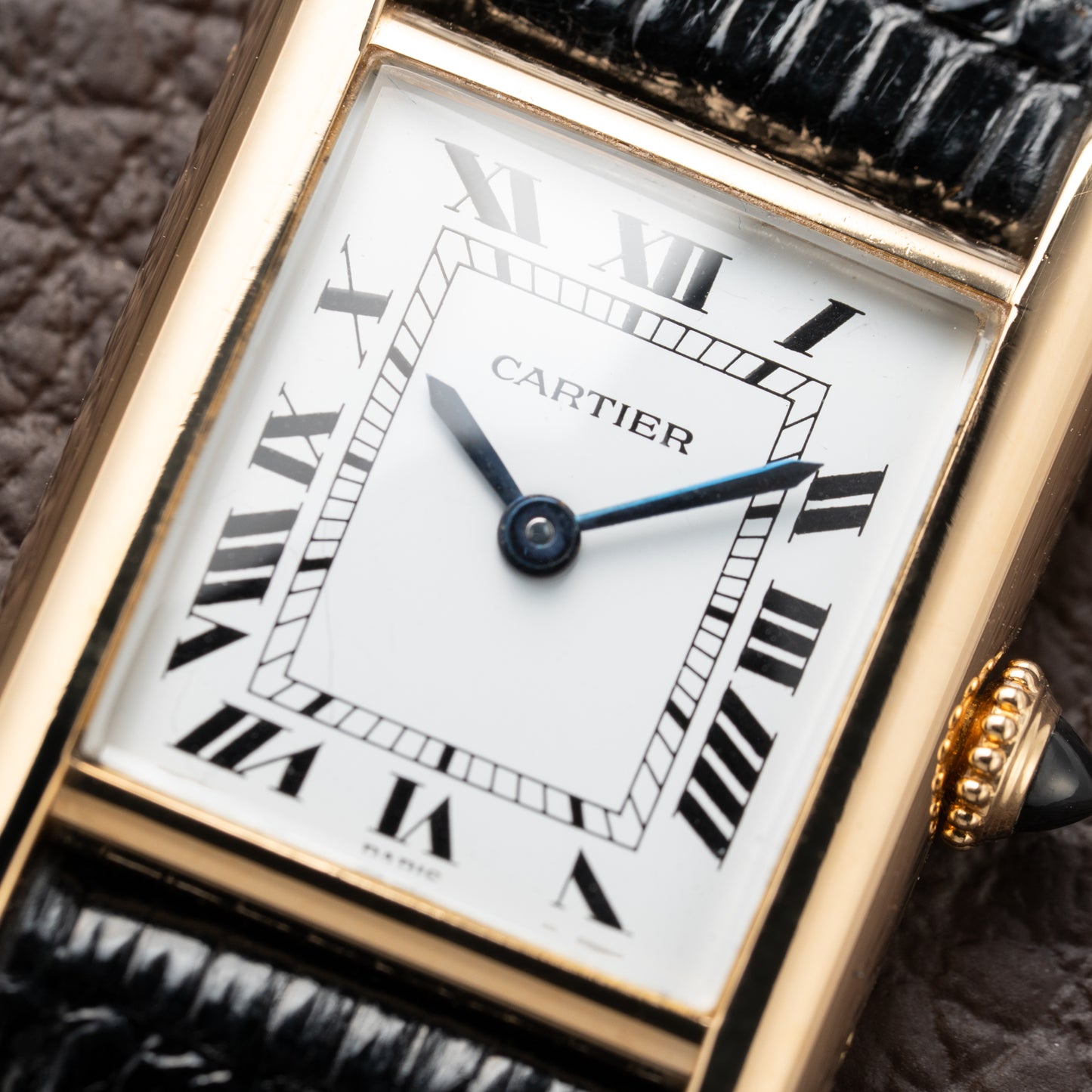 Cartier Tank Louis Paris Dial 18K Gold Pre-CPCP Ref. 878087 from 1990s