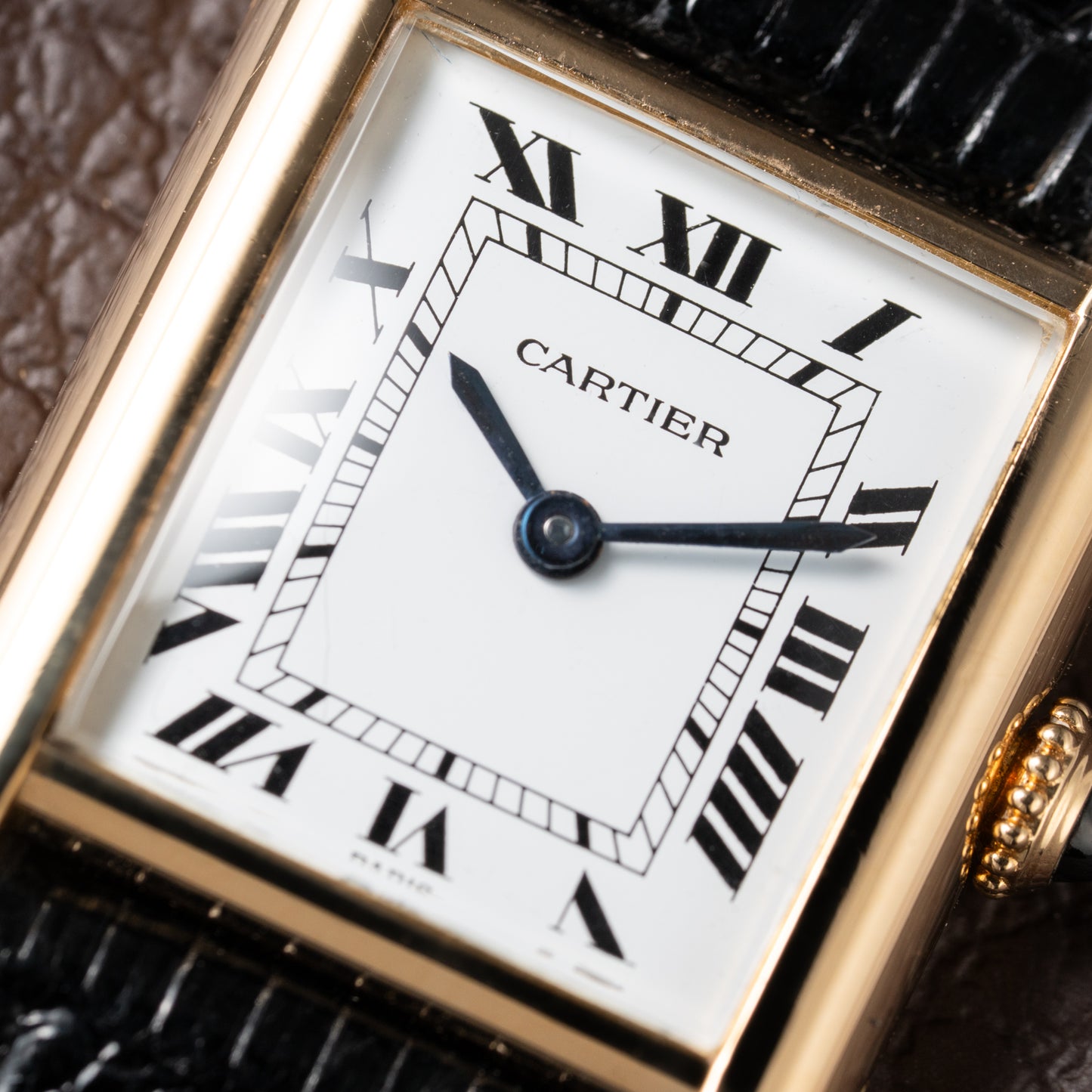 Cartier Tank Louis Paris Dial 18K Gold Pre-CPCP Ref. 878087 from 1990s