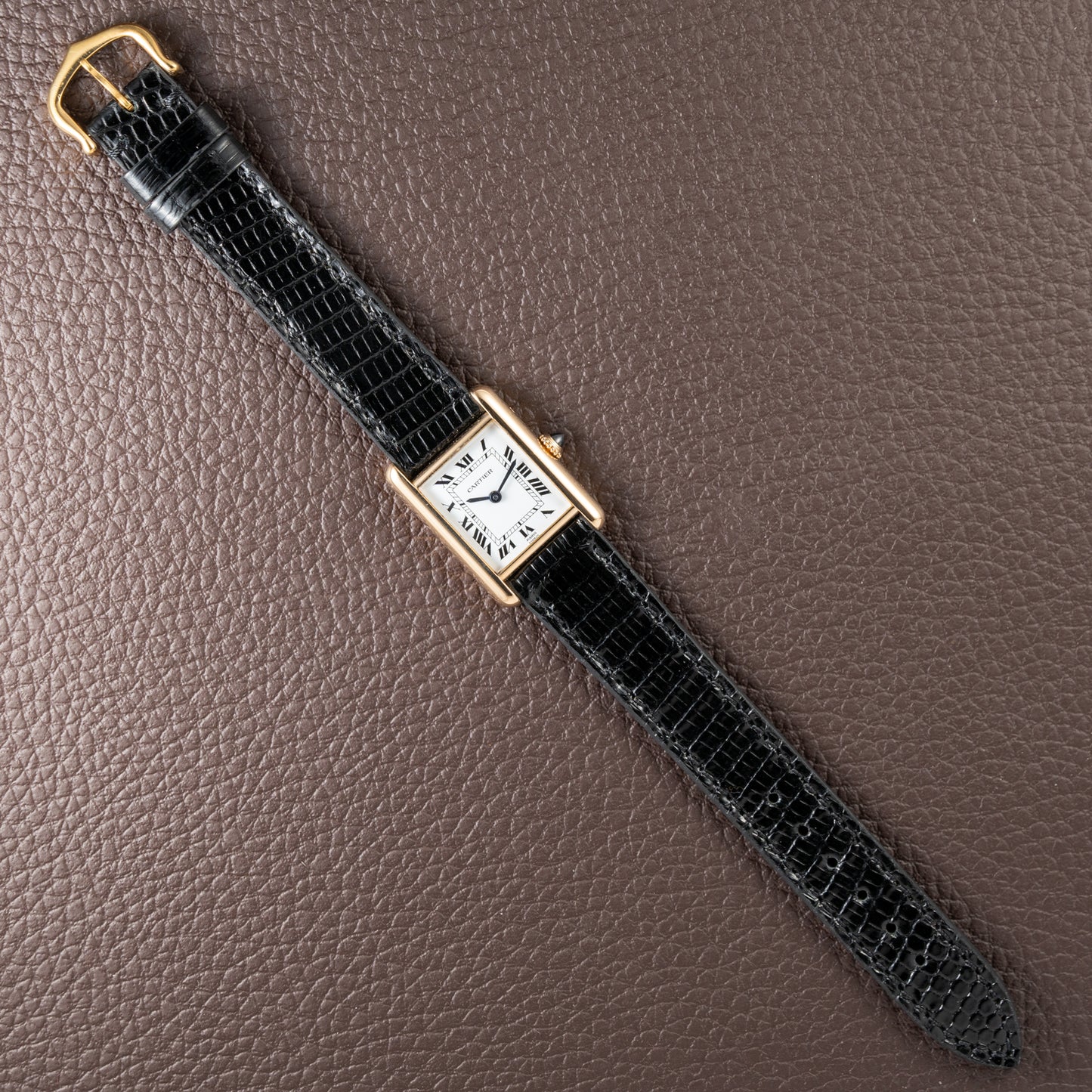Cartier Tank Louis Paris Dial 18K Gold Pre-CPCP Ref. 878087 from 1990s