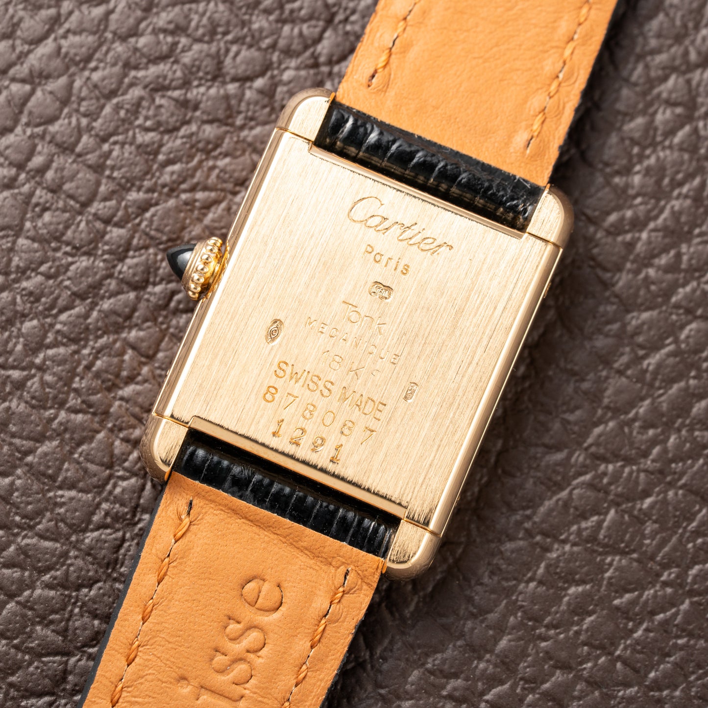 Cartier Tank Louis Paris Dial 18K Gold Pre-CPCP Ref. 878087 from 1990s