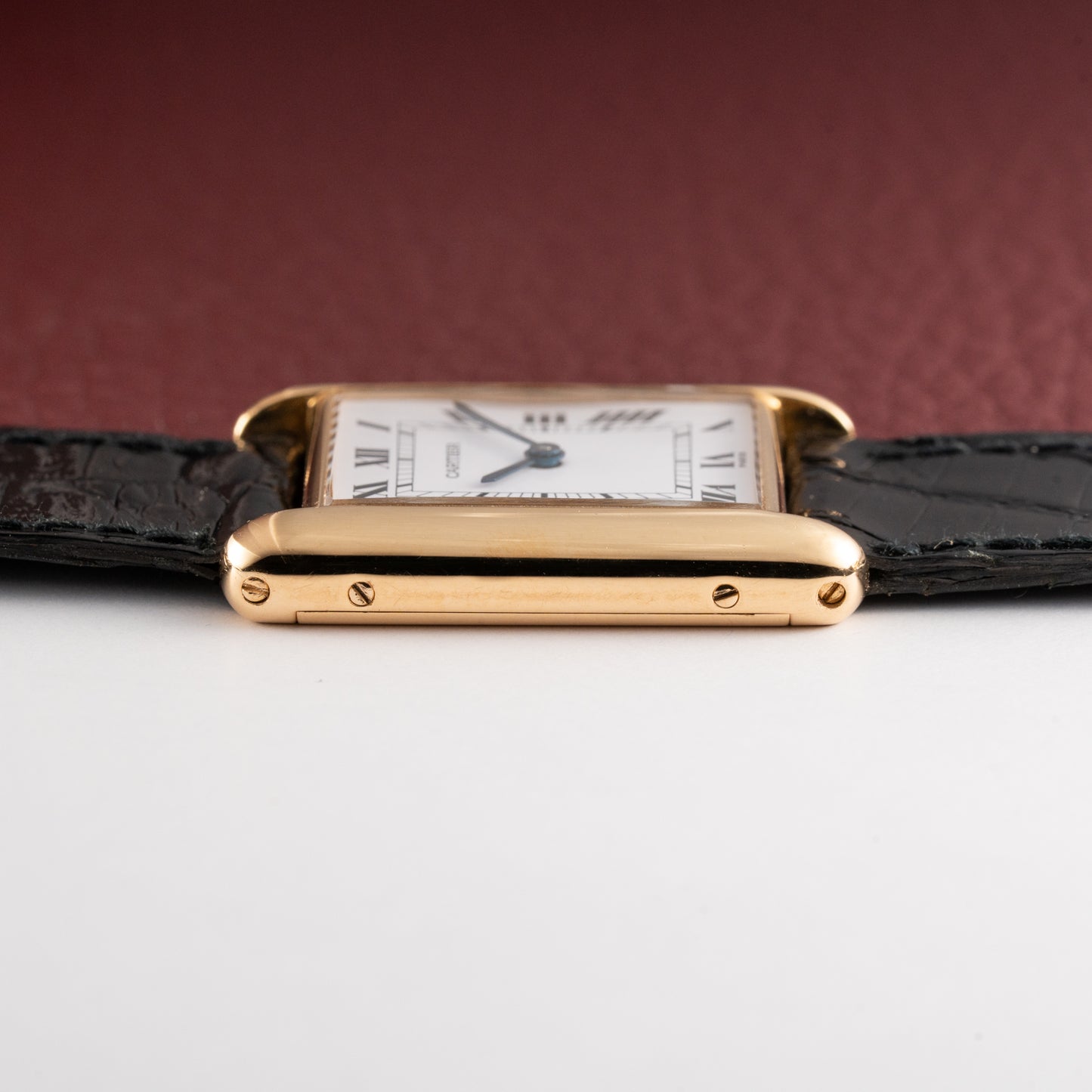 Cartier Tank Louis Paris Dial 18K Ref. 78086 with box and booklets from the 1980s