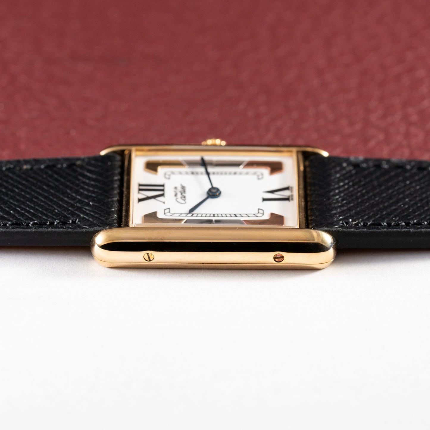 Cartier Must de Tank Vermeil Trinity Dial Reference 590005