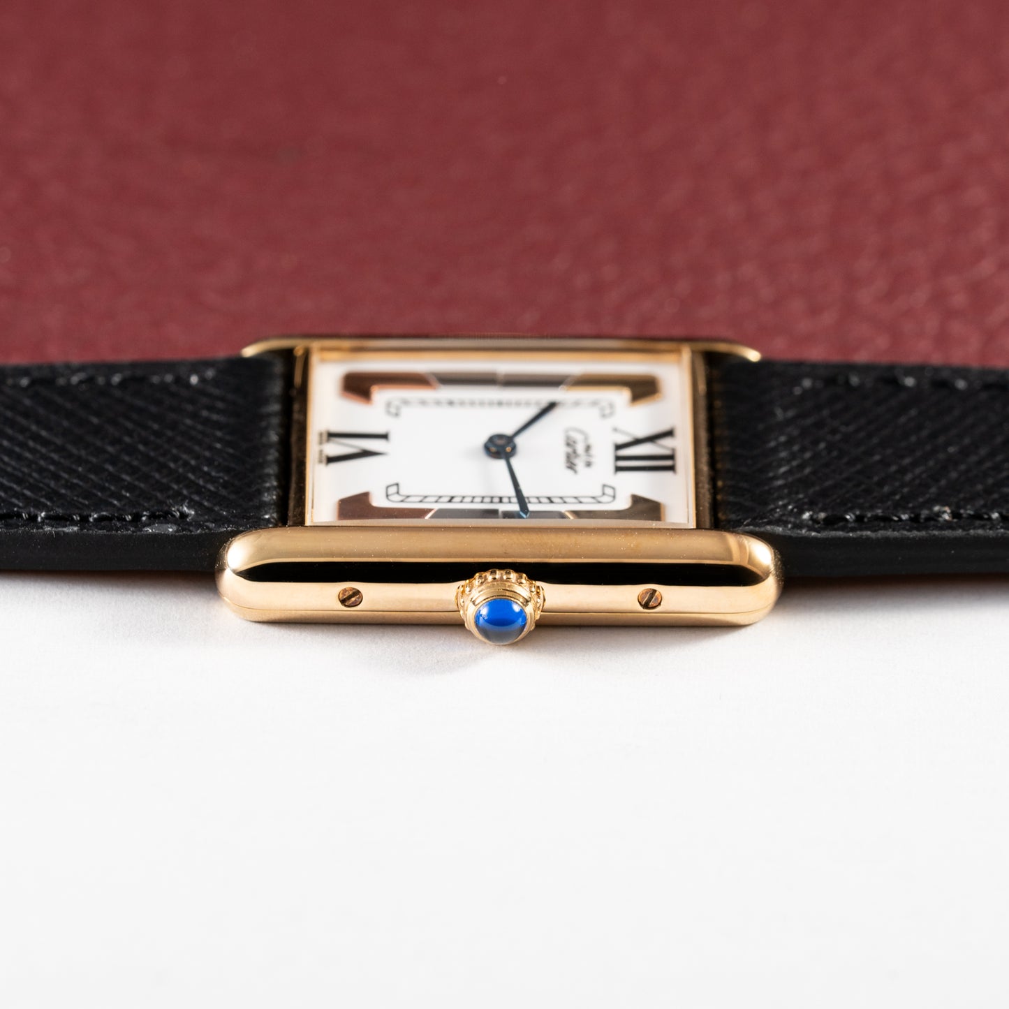 Cartier Must de Tank Vermeil Trinity Dial Reference 590005