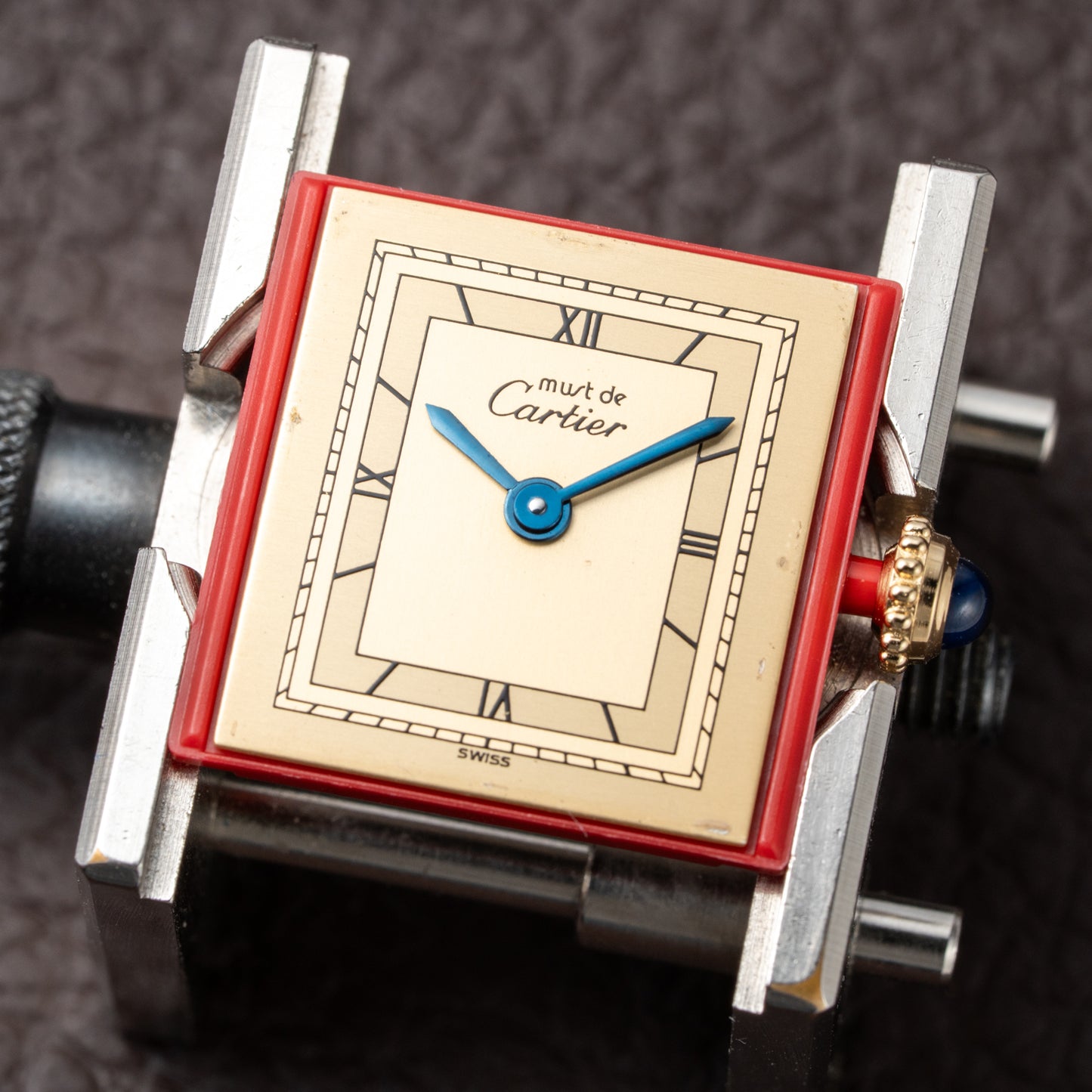 Cartier Tank Must de Vermeil Art Deco Roman Lemon Dial CARTIER SERVICED Ref. 3 66001