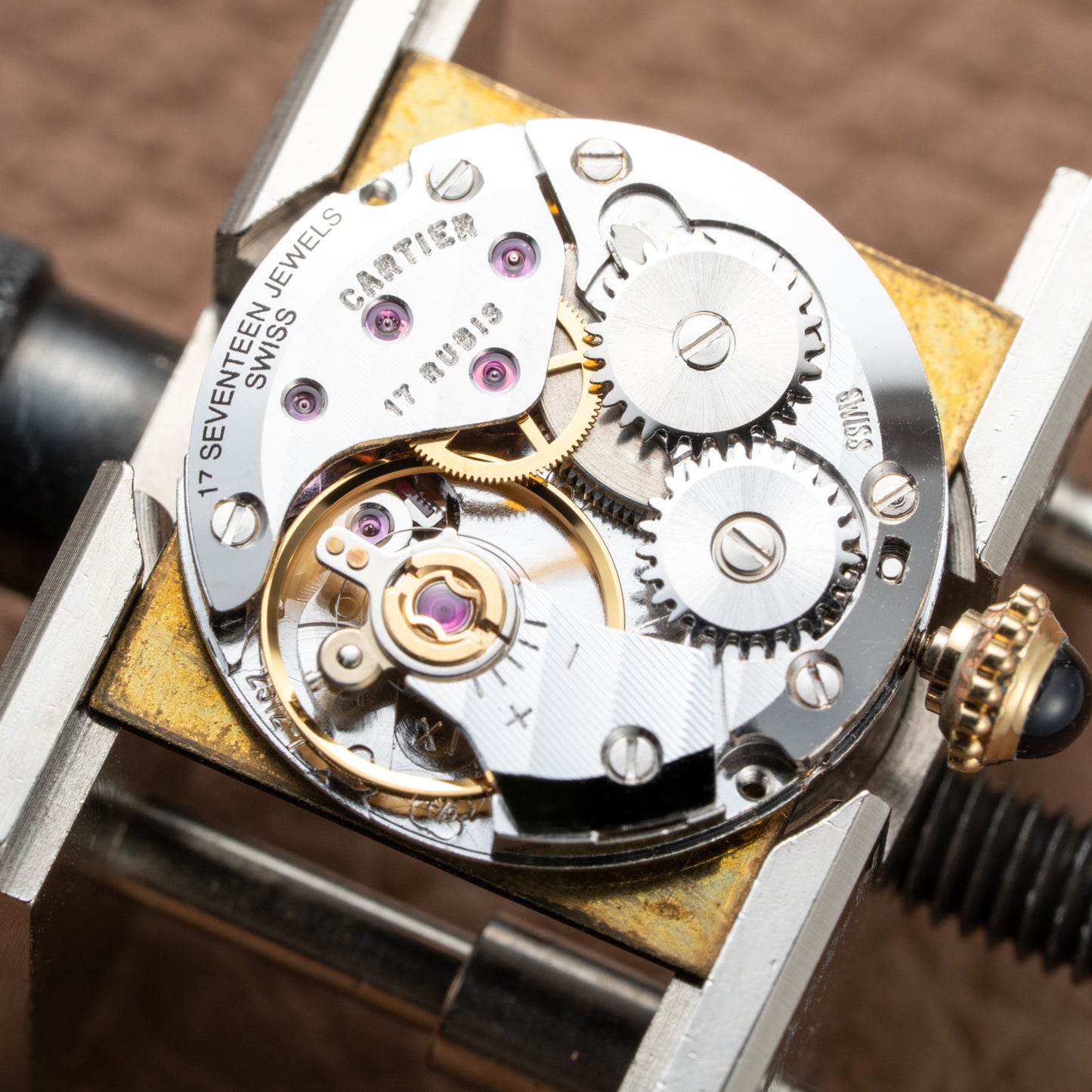 Cartier Tank Must de Vermeil Black Dial PM 1980s