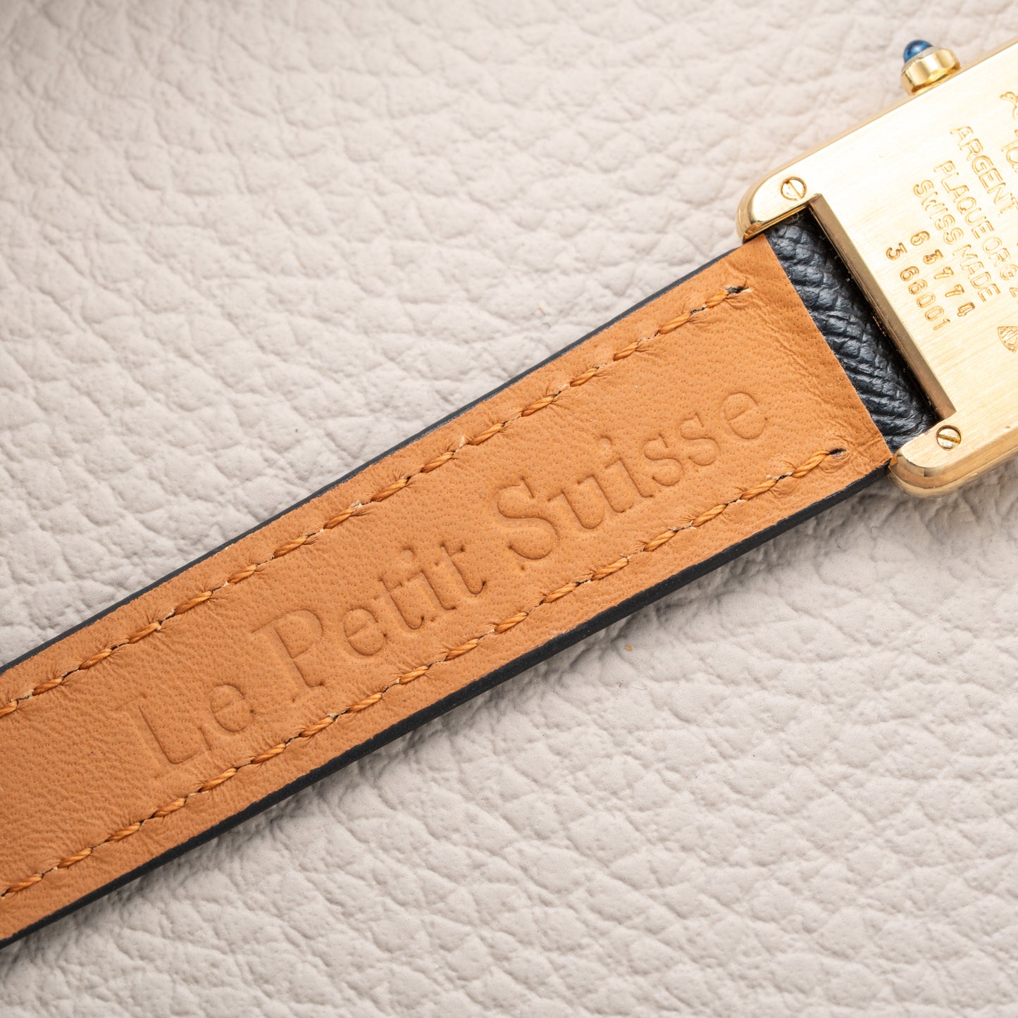 Cartier Tank Must de Vermeil Black Spider Dial Reference 3 66001 from 1980s