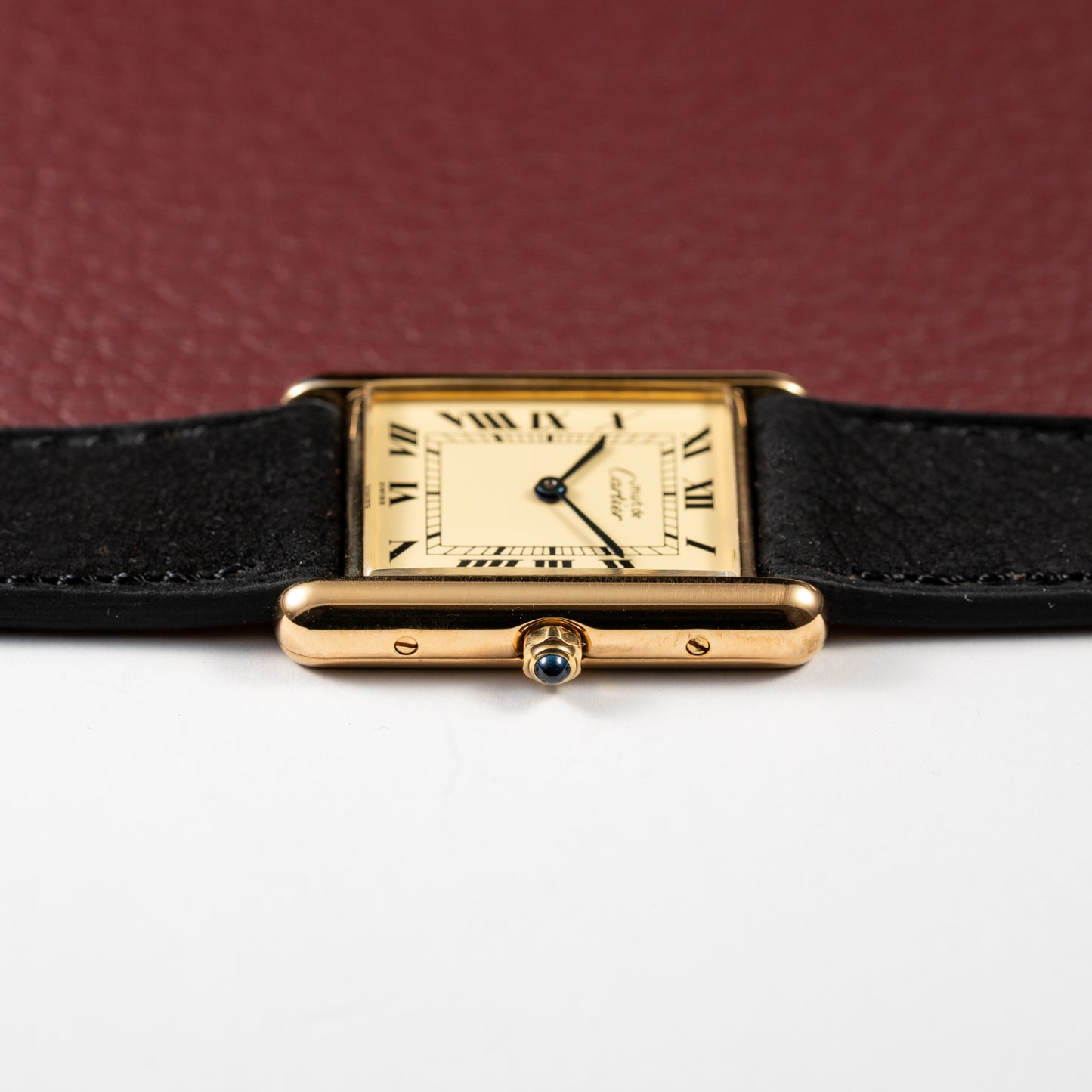 Cartier Must de Tank Vermeil Lemon Roman Dial Reference 681006