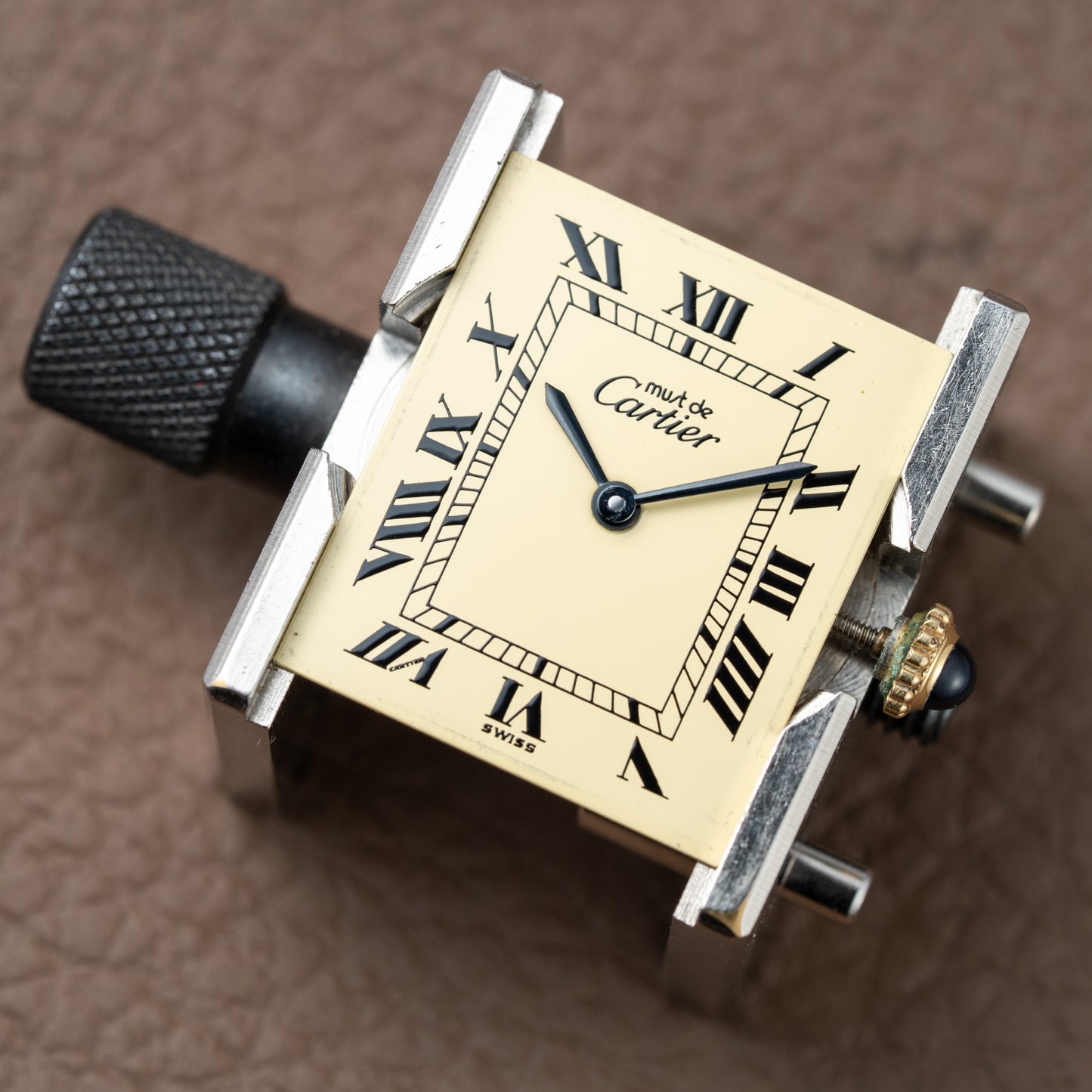 Cartier Must De Tank Vermeil Lemon Roman Dial GM
