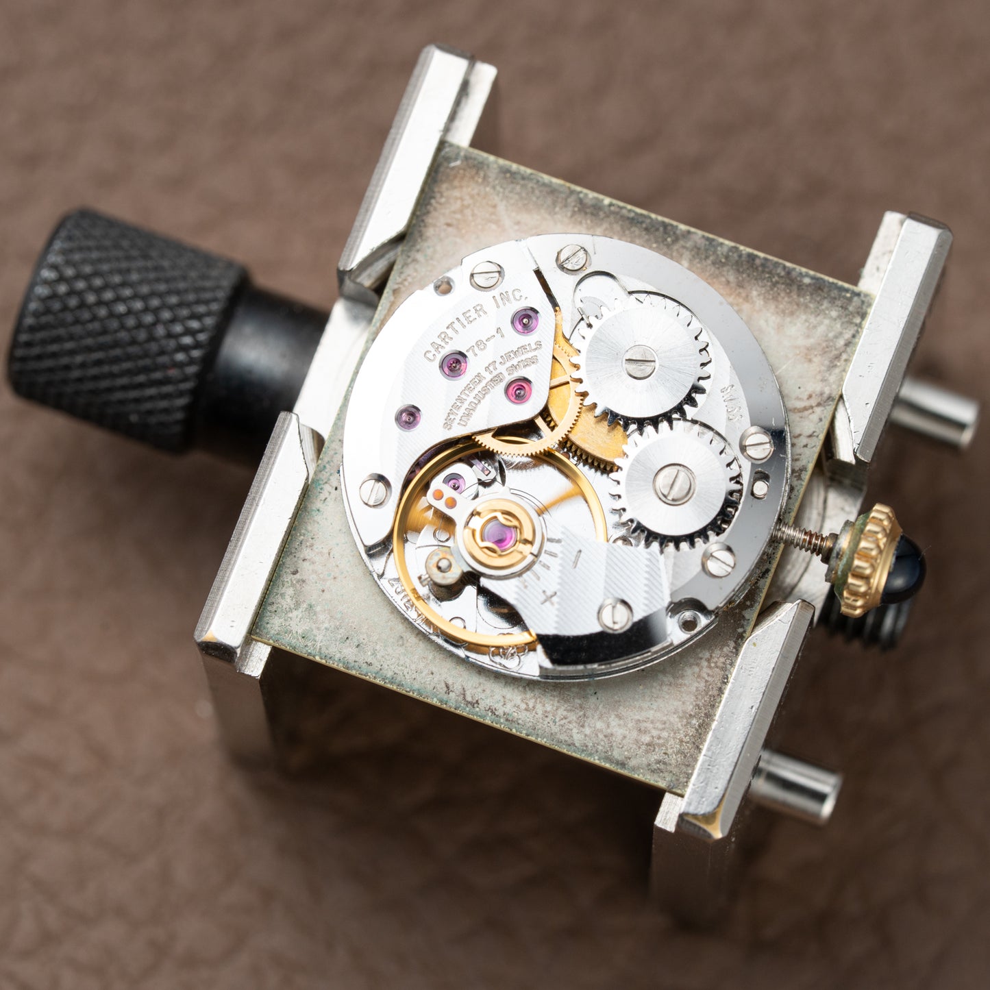 Cartier Must De Tank Vermeil Lemon Roman Dial GM