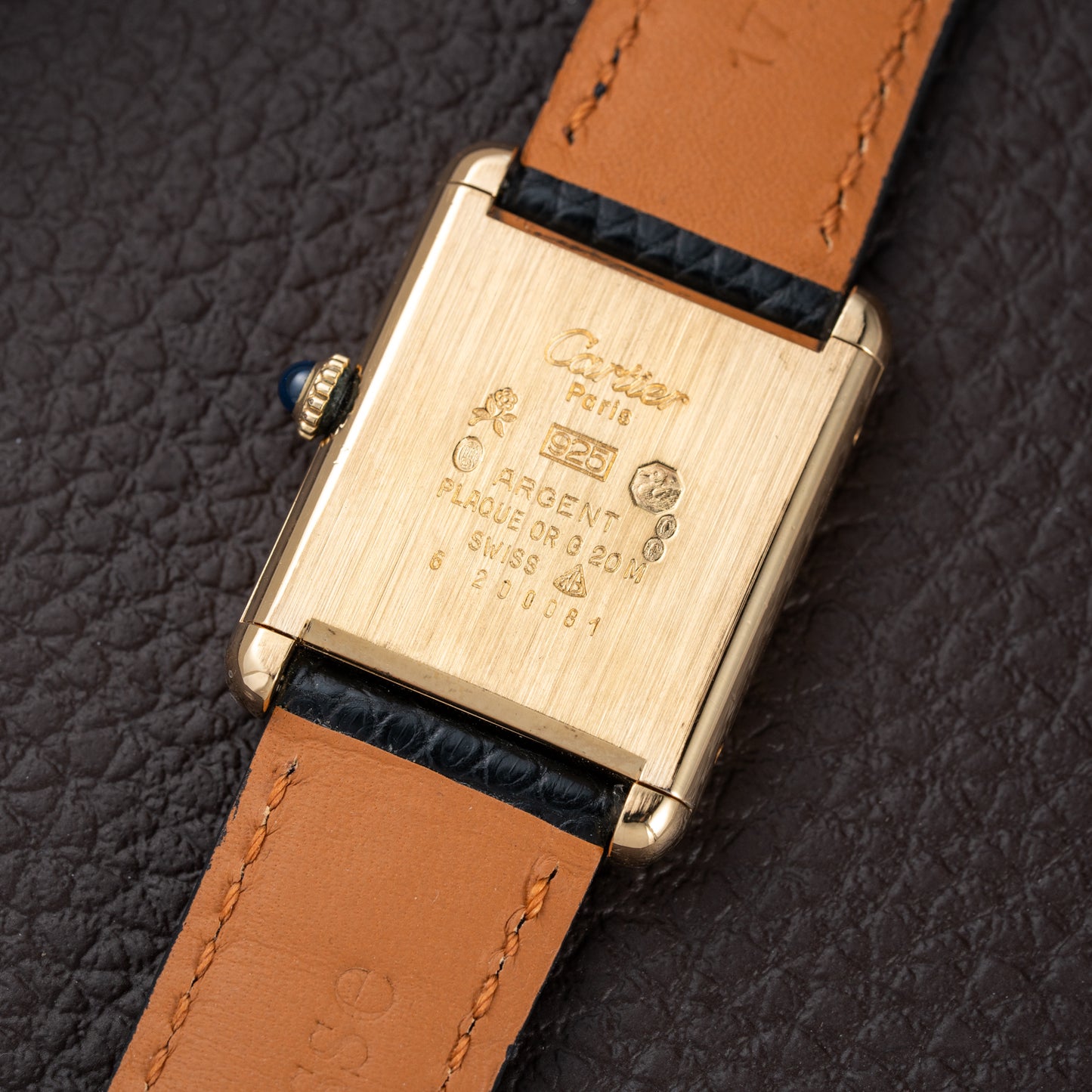 Cartier Must De Tank Vermeil Lemon Roman Dial GM