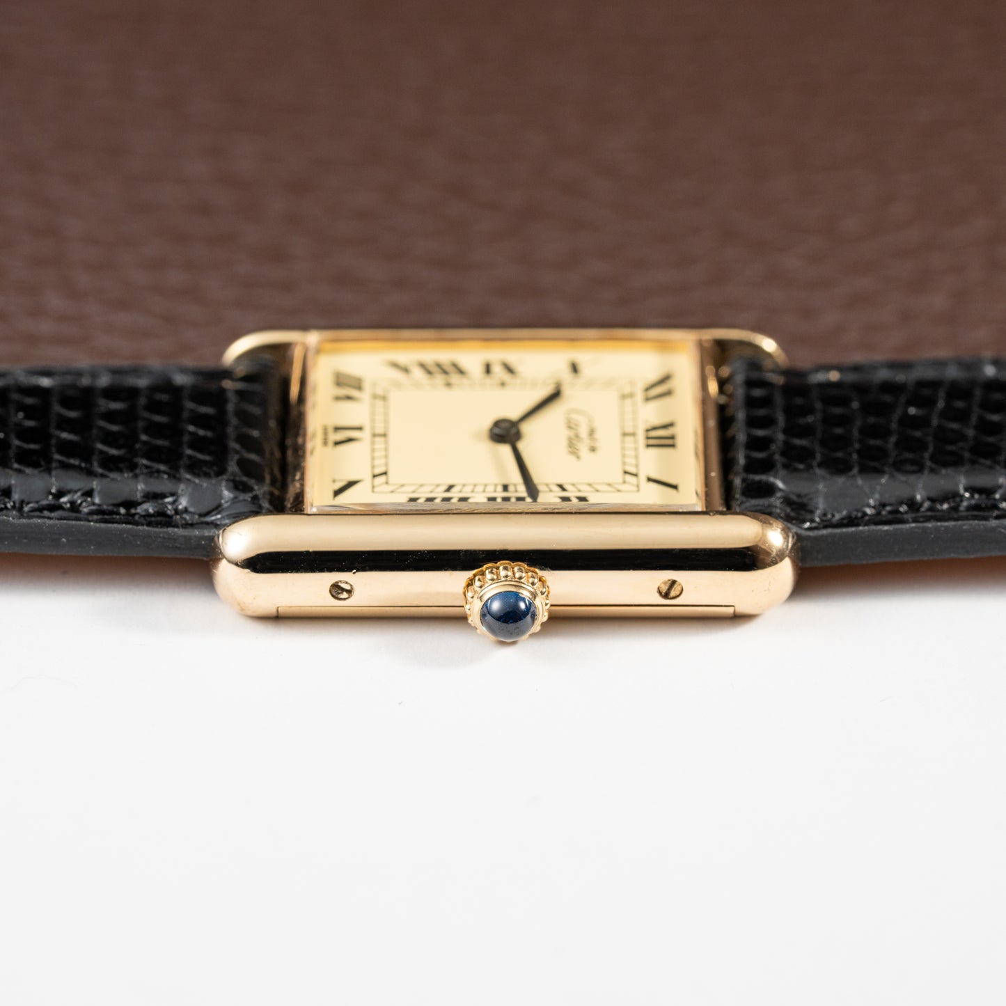 Cartier Must De Tank Vermeil Lemon Roman Dial GM