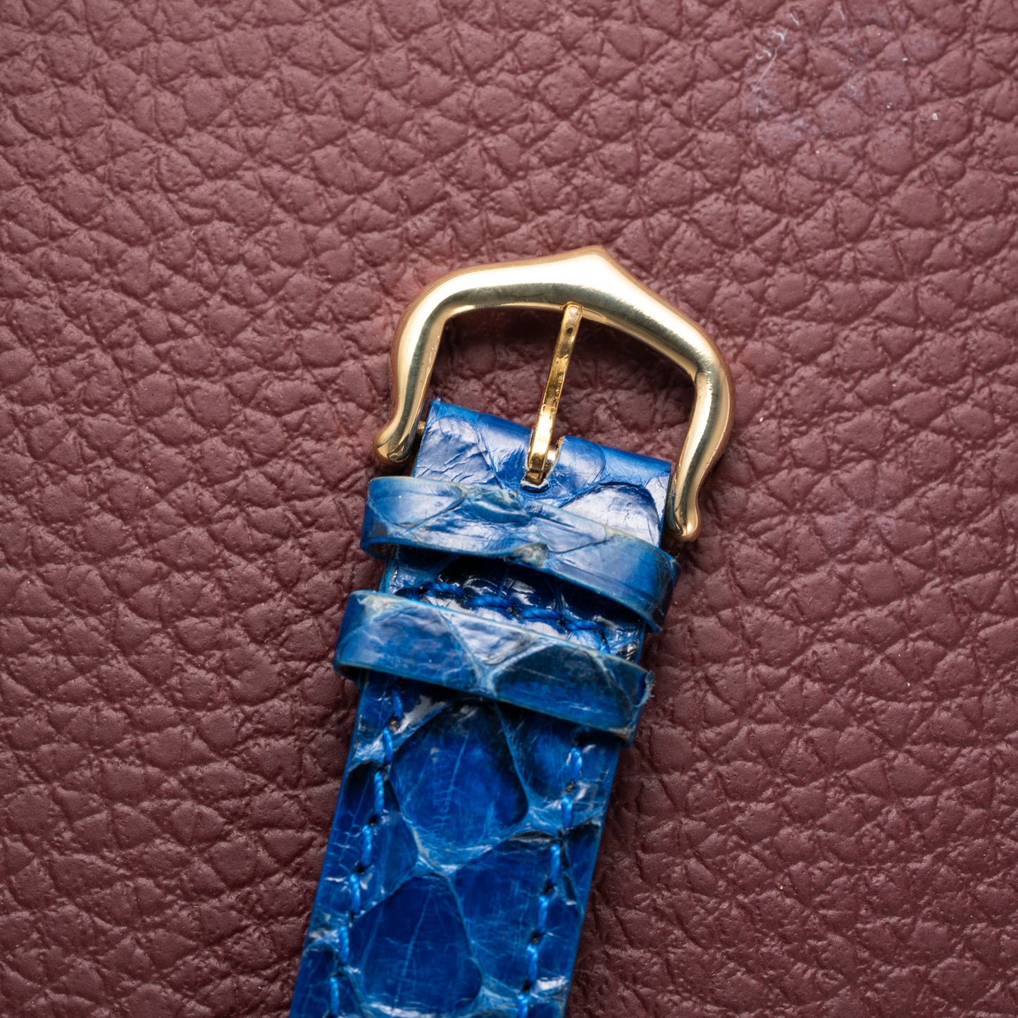 Cartier Tank Must de Lapis Lazuli Dial Vermeil PM 1980s