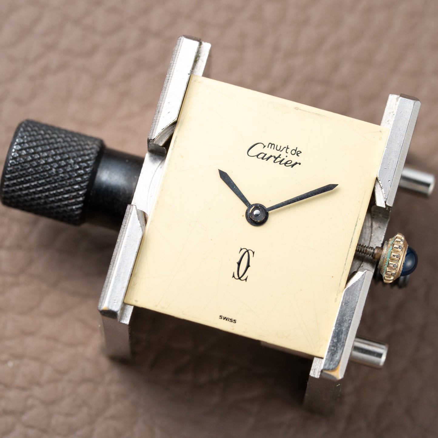 Cartier Must de Tank Vermeil Lemon Roman Dial – 1990s