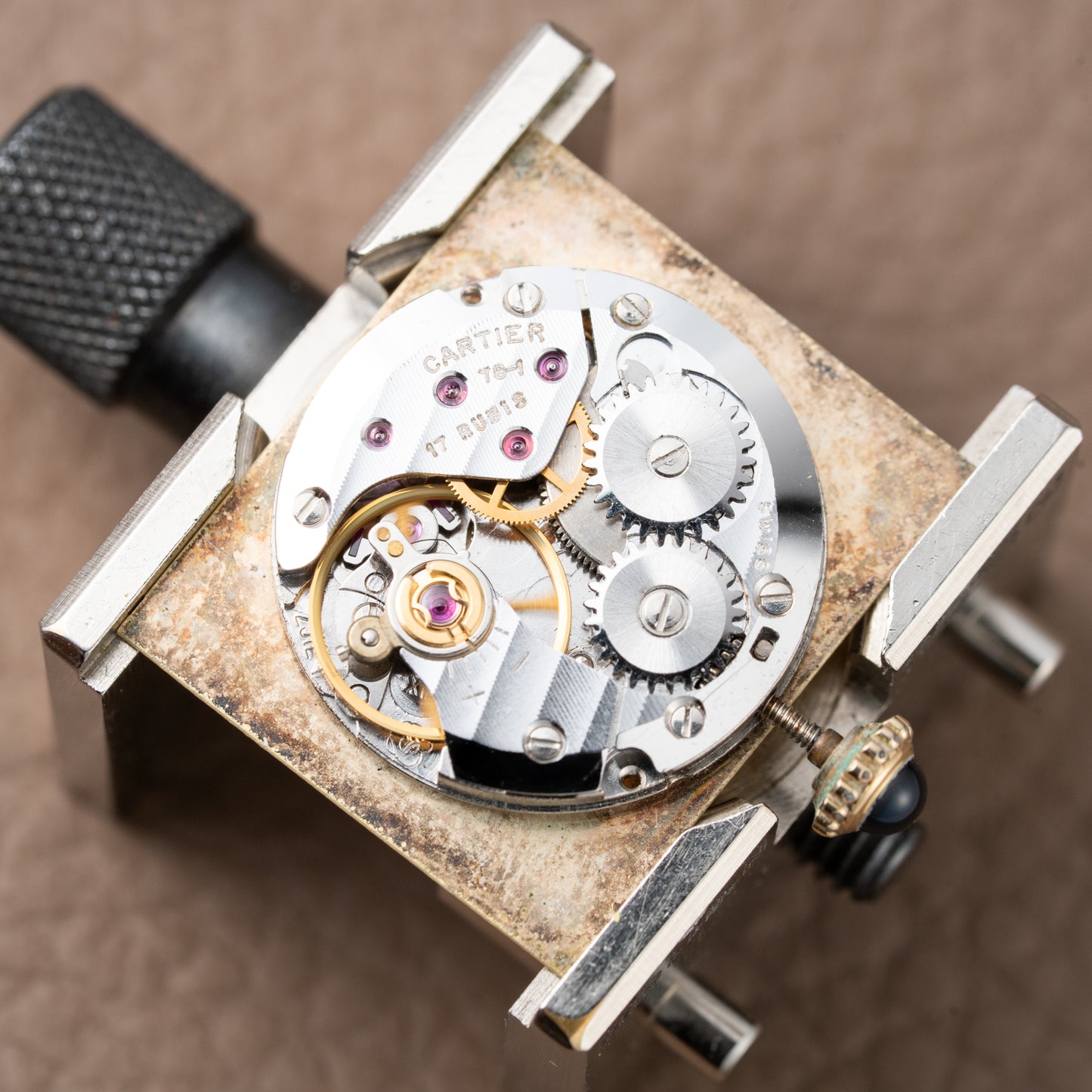 Cartier Must de Tank Vermeil Lemon Roman Dial – 1990s