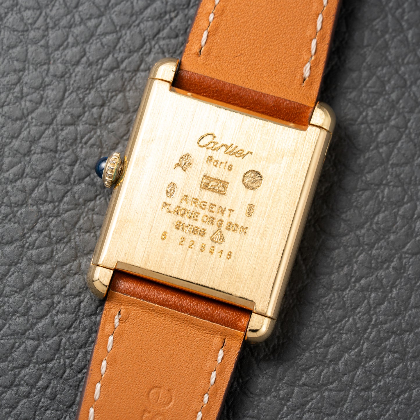 Cartier Must de Tank Vermeil Lemon Roman Dial – 1990s