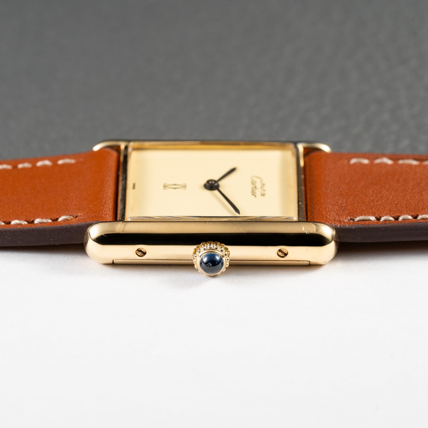 Cartier Must de Tank Vermeil Lemon Roman Dial – 1990s