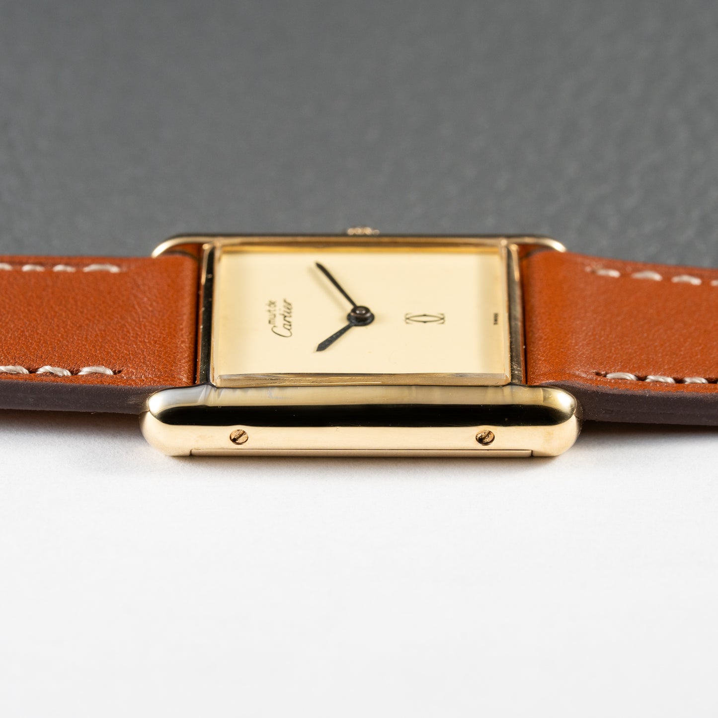 Cartier Must de Tank Vermeil Lemon Roman Dial – 1990s