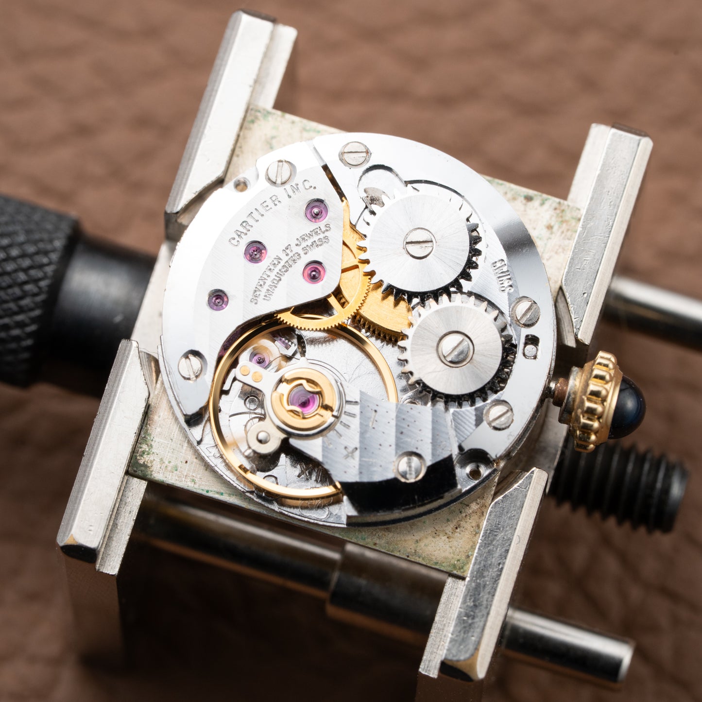 Cartier Tank Must de Lemon Dial Vermeil from 1980s