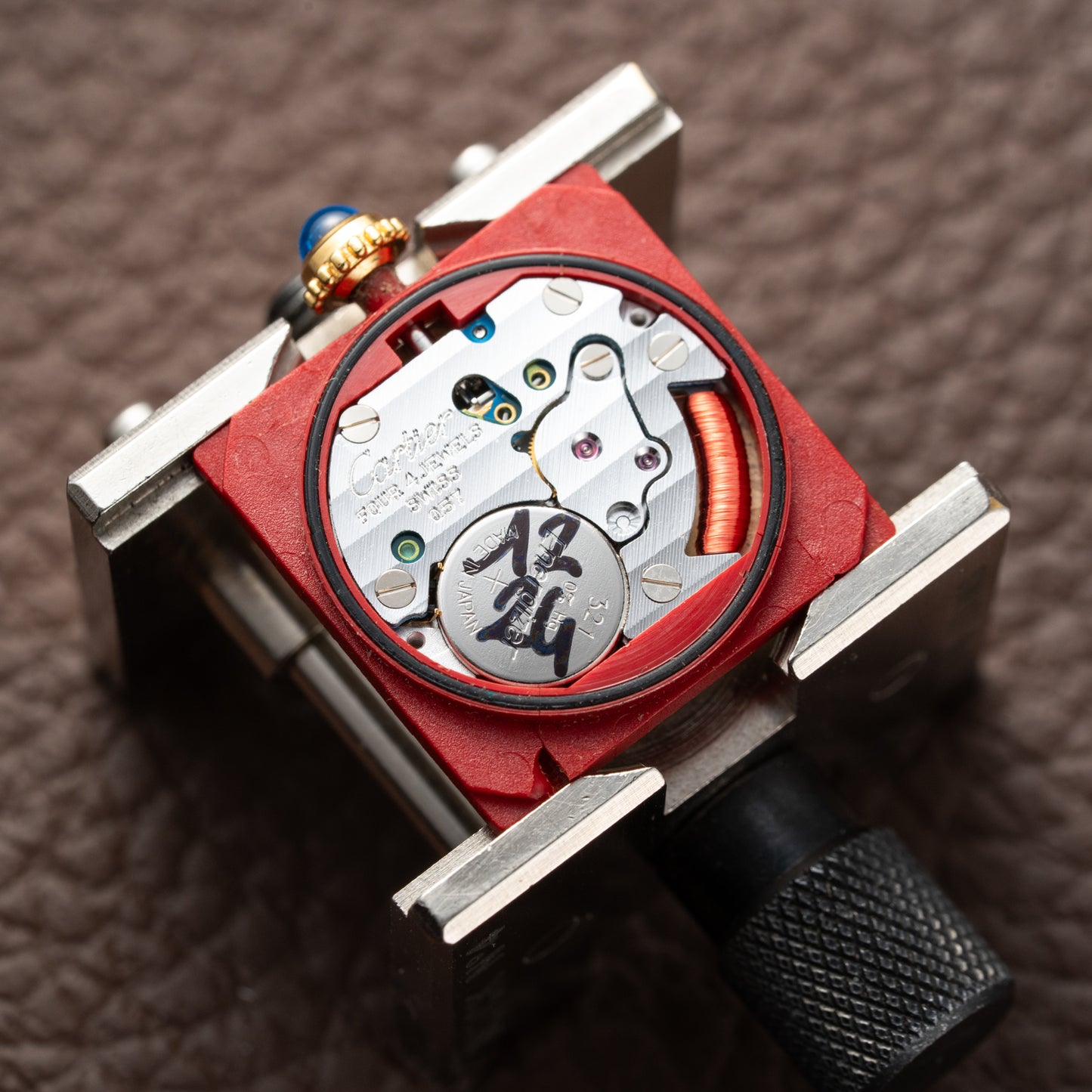 Cartier Must de Tank Vermeil White Opaline Roman Dial PM Ref. 5057001