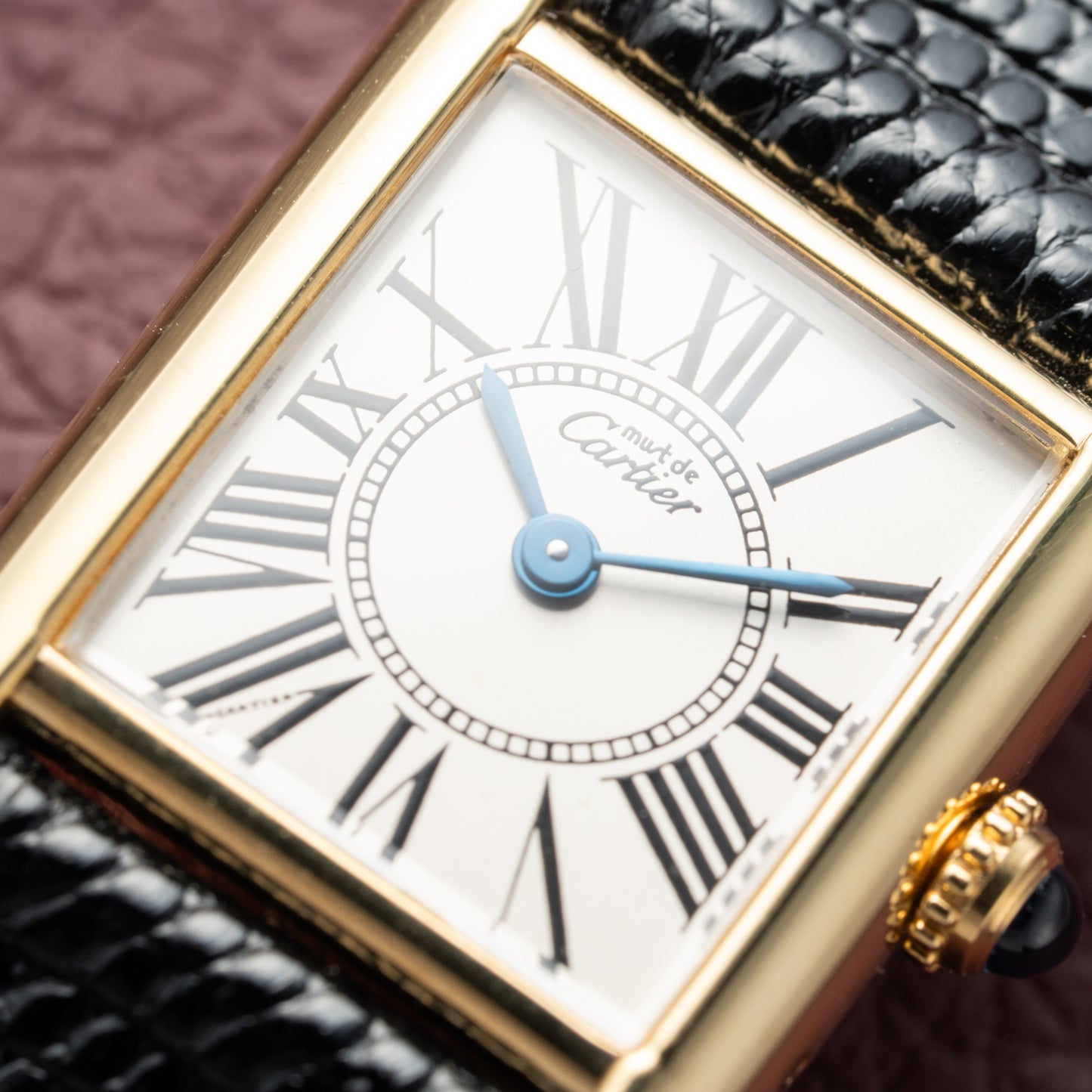 Cartier Must de Tank Vermeil White Opaline Roman Dial PM Ref. 5057001