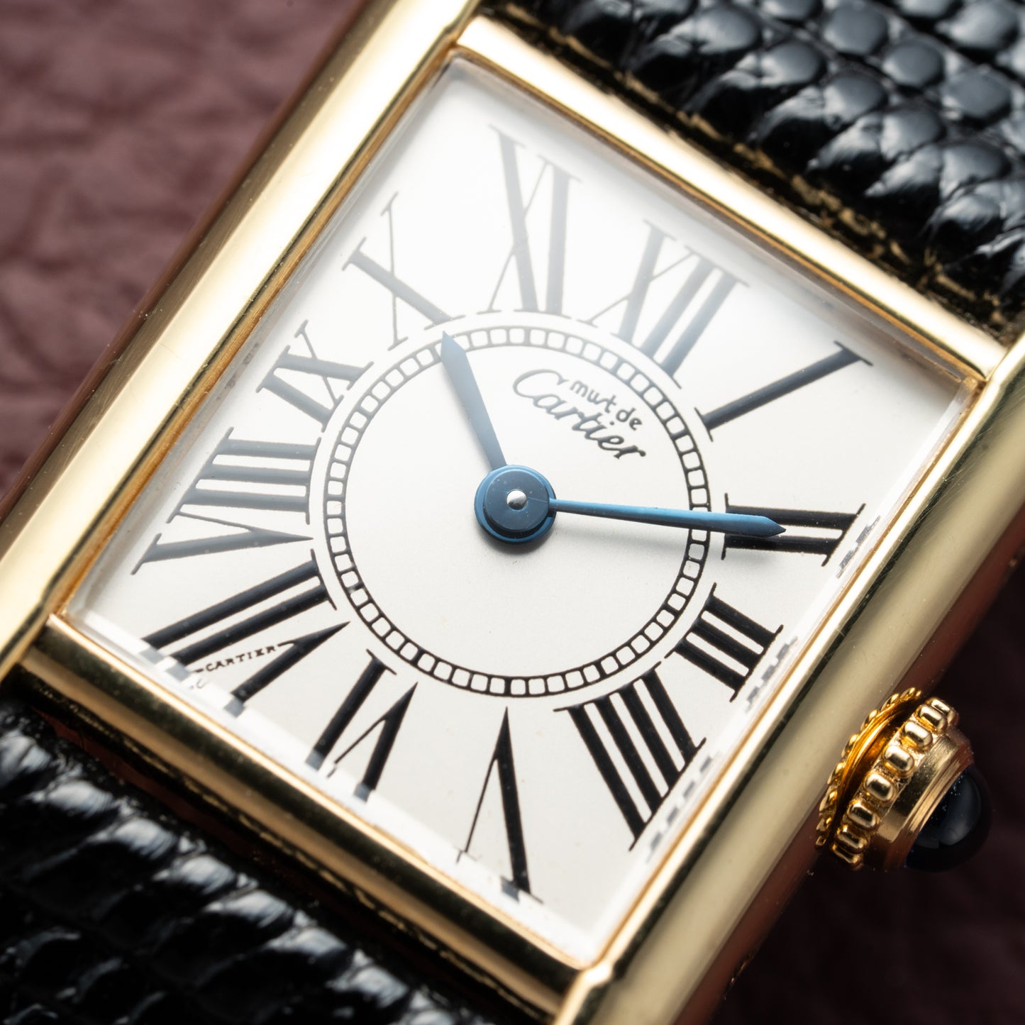 Cartier Must de Tank Vermeil White Opaline Roman Dial PM Ref. 5057001