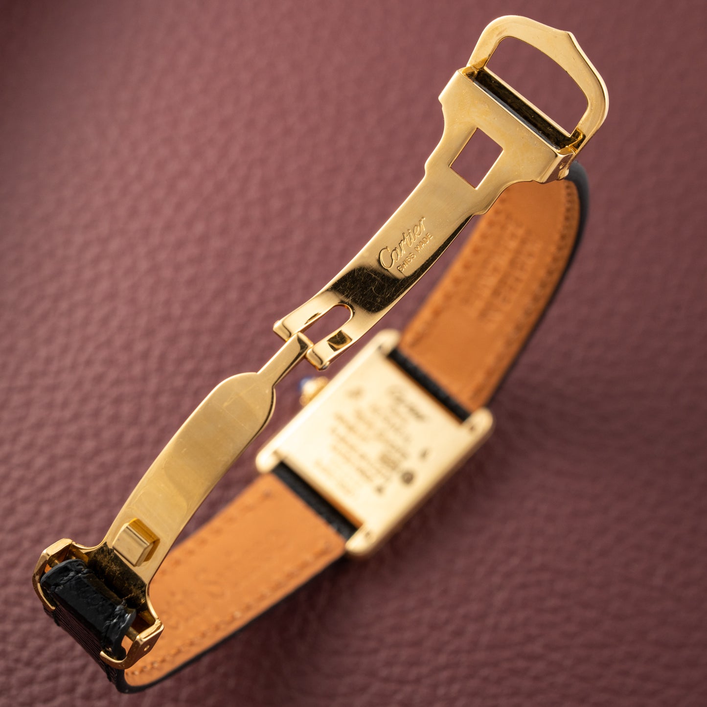 Cartier Must de Tank Vermeil White Opaline Roman Dial PM Ref. 5057001