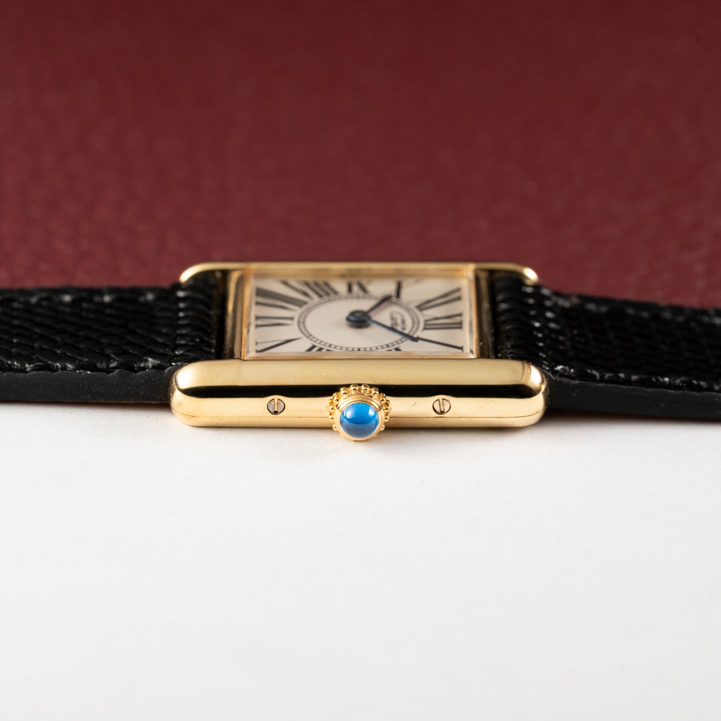 Cartier Must de Tank Vermeil White Opaline Roman Dial PM Ref. 5057001