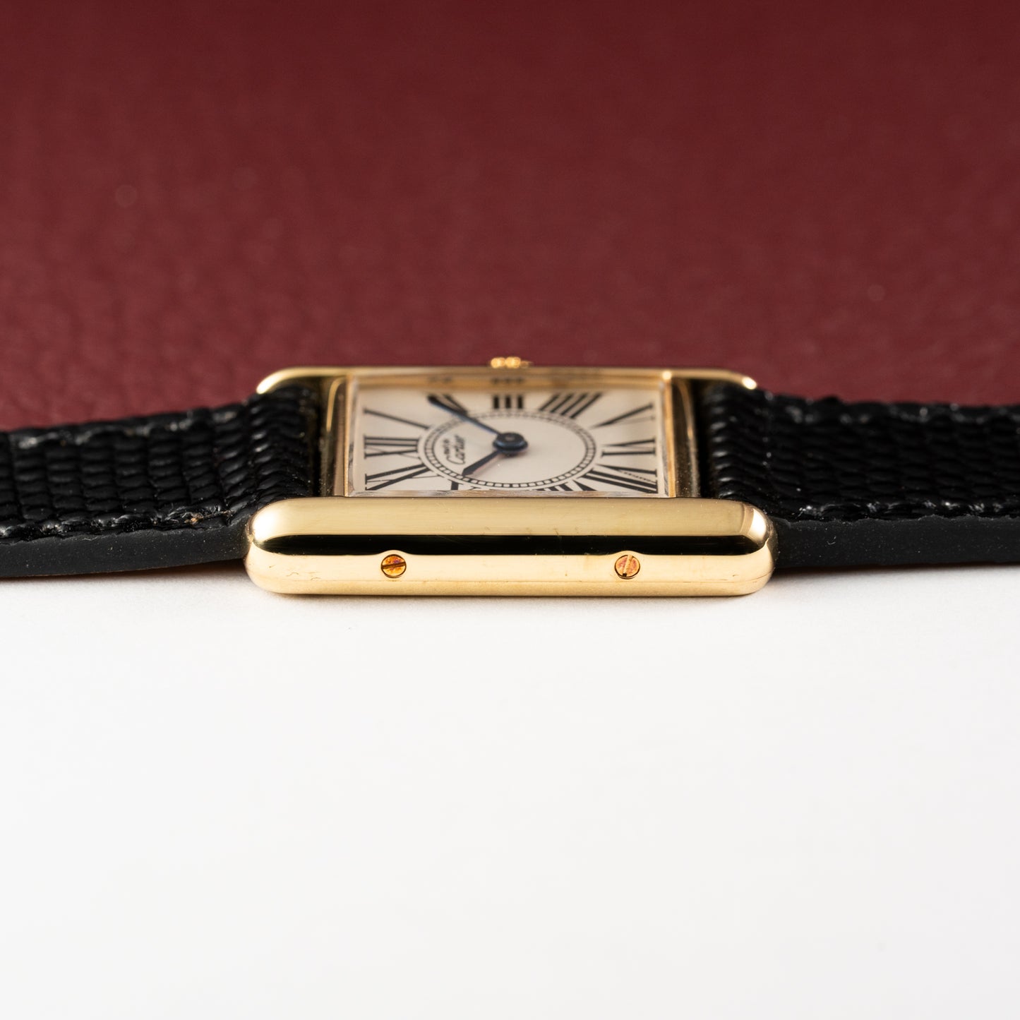 Cartier Must de Tank Vermeil White Opaline Roman Dial PM Ref. 5057001