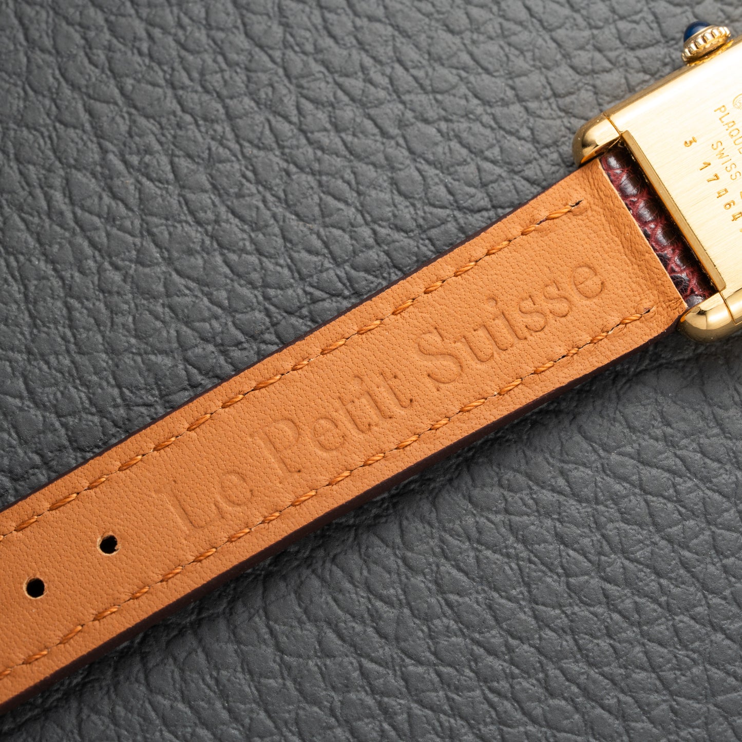 Cartier Tank Must de Roman Lemon Dial Vermeil PM 1980s