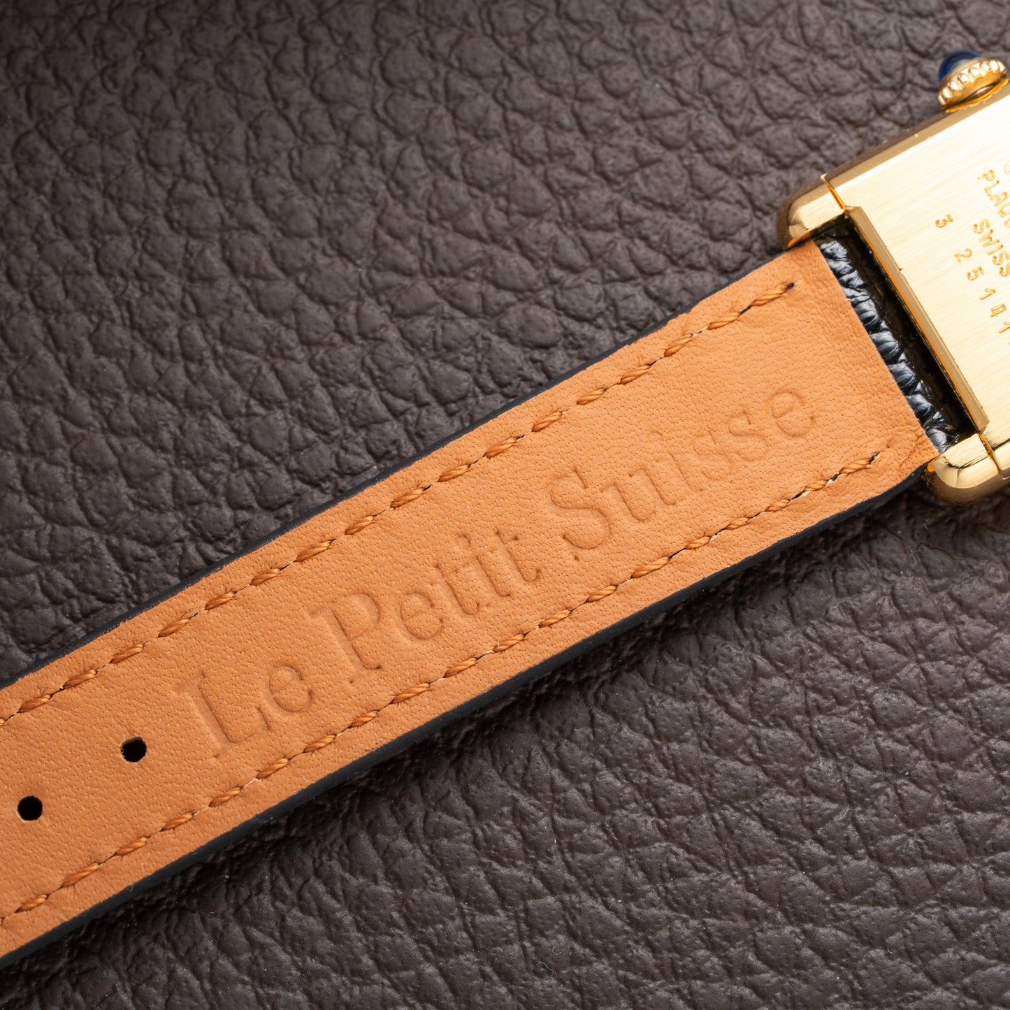 Cartier Tank Must de Roman Lemon Dial Vermeil PM 1980s