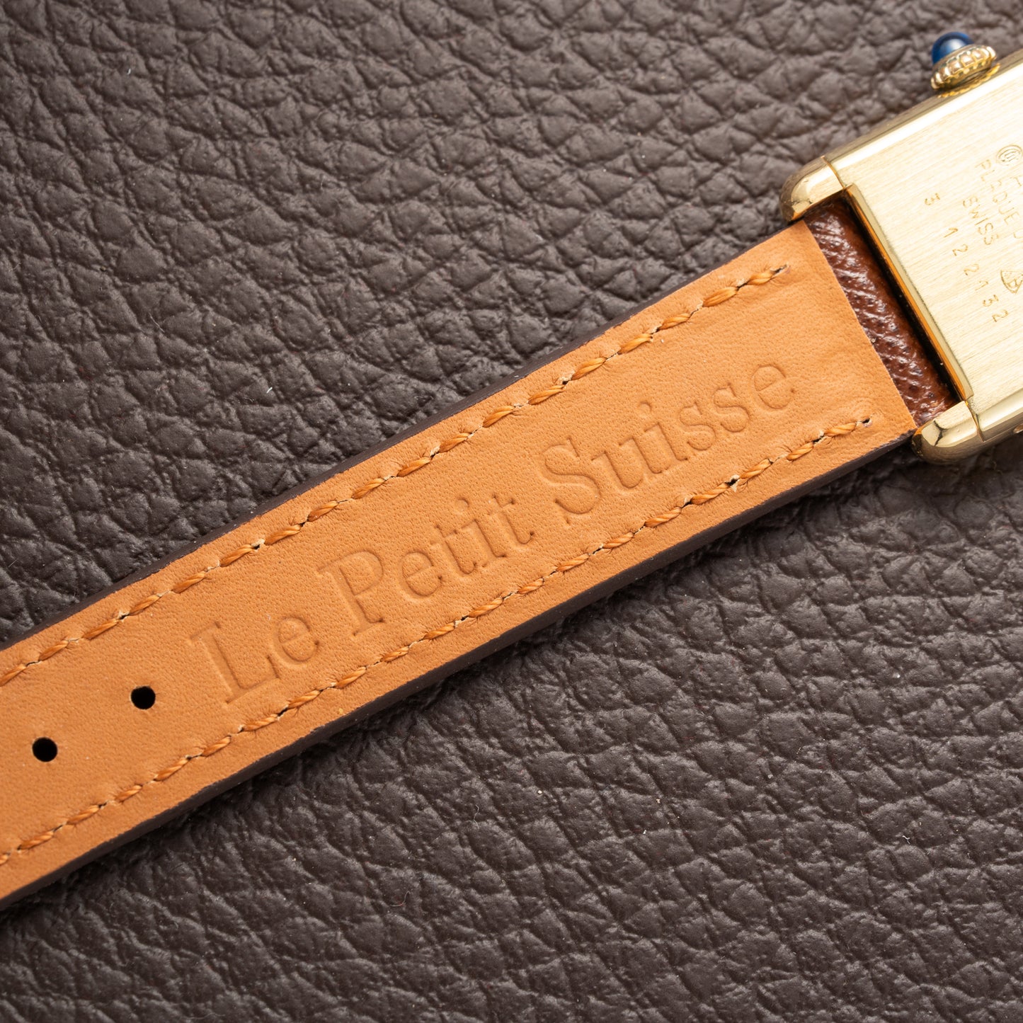 Cartier Tank Vermeil Roman Lemon Dial PM