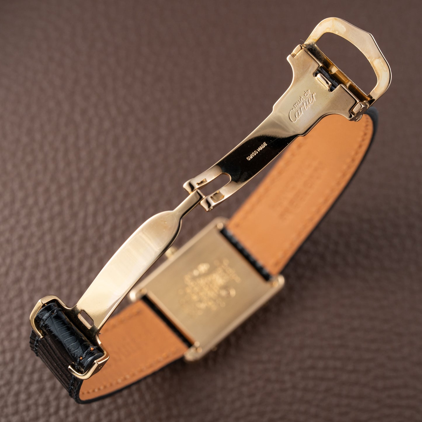 Cartier Must de Tank Vermeil Lemon Roman Dial Reference 6 81006