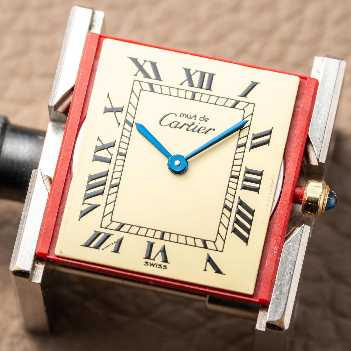 Cartier Must de Tank Vermeil Lemon Roman Dial Reference 6 81006 CARTIER SERVICED 2025
