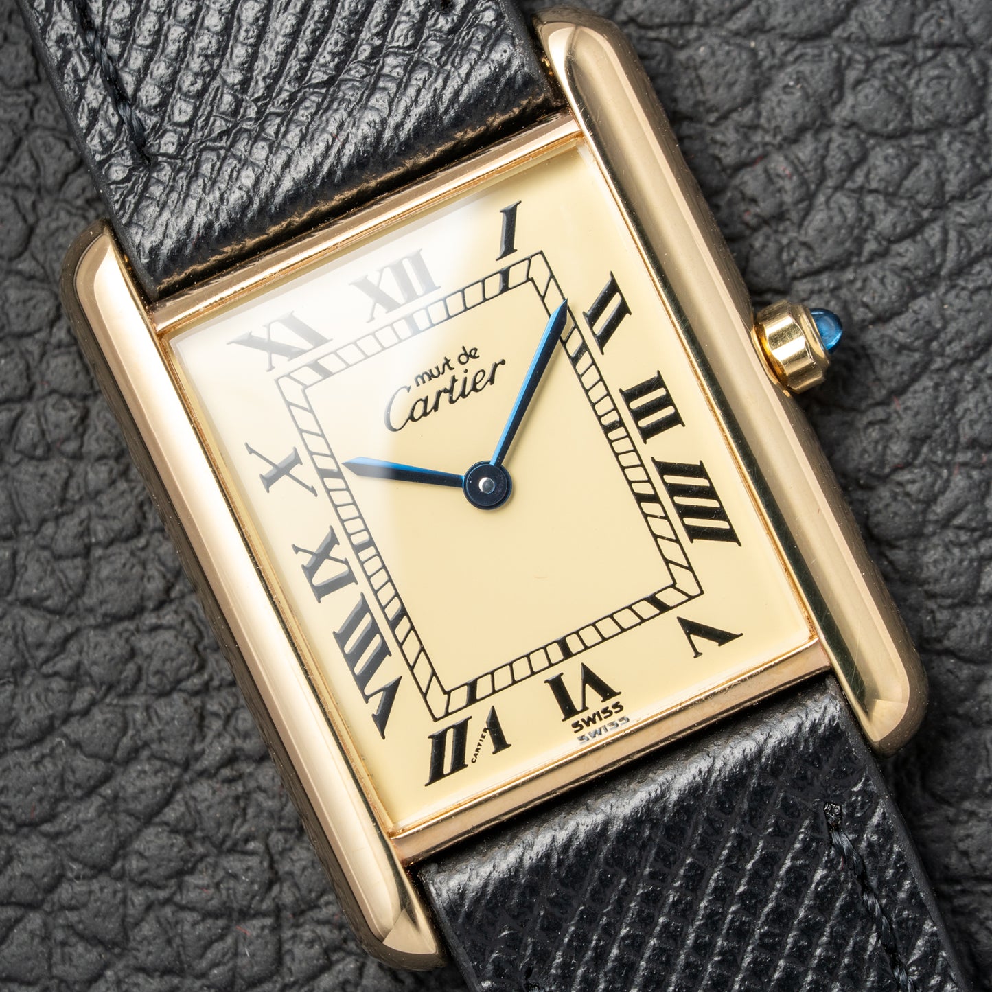 Cartier Must de Tank Vermeil Lemon Roman Dial Reference 6 81006 CARTIER SERVICED 2025