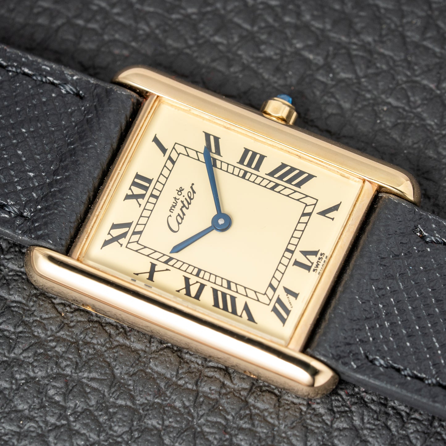 Cartier Must de Tank Vermeil Lemon Roman Dial Reference 6 81006 CARTIER SERVICED 2025