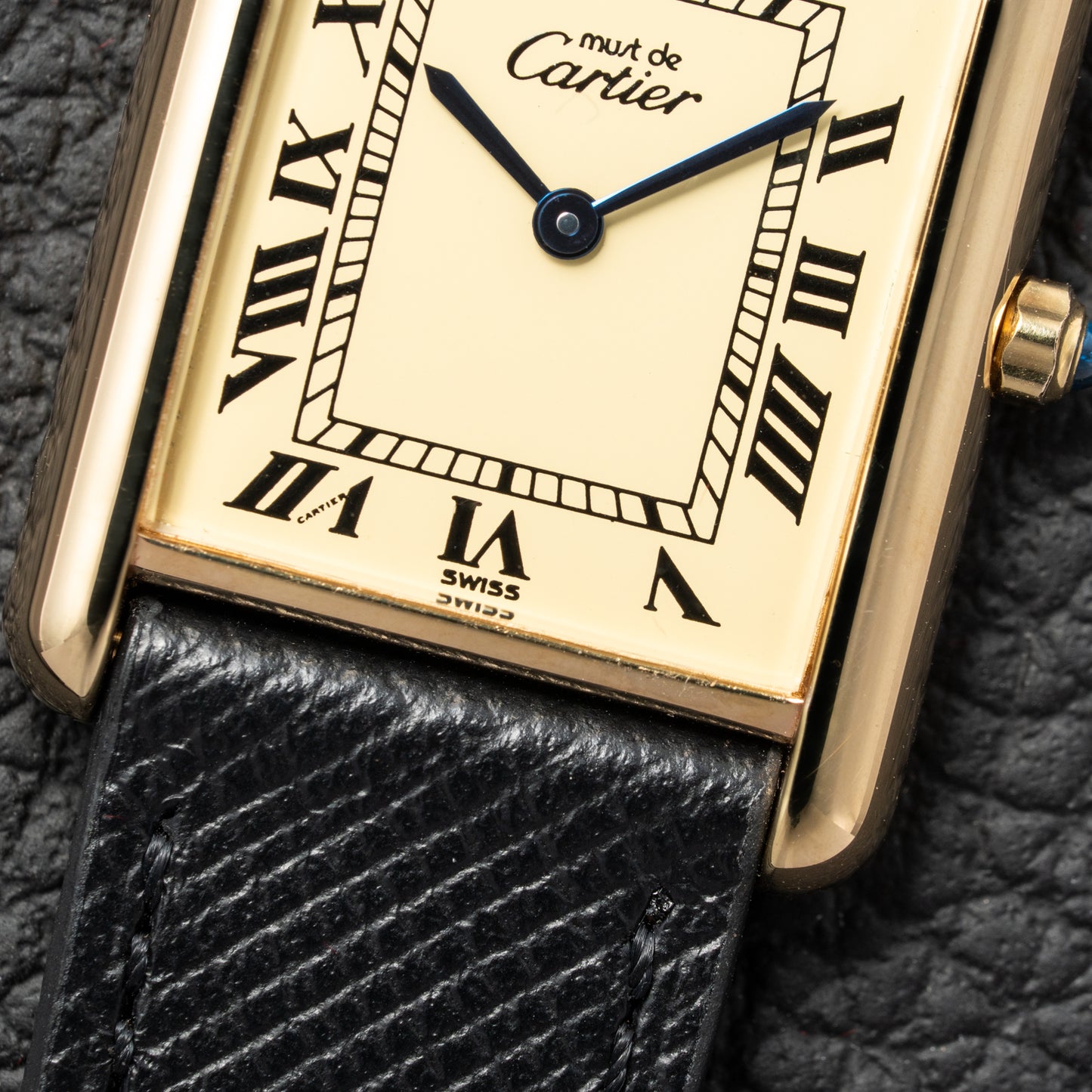 Cartier Must de Tank Vermeil Lemon Roman Dial Reference 6 81006 CARTIER SERVICED 2025