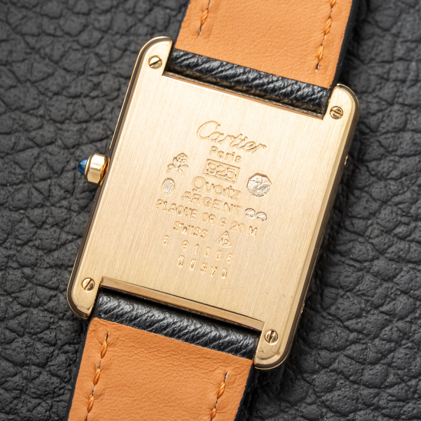 Cartier Must de Tank Vermeil Lemon Roman Dial Reference 6 81006 CARTIER SERVICED 2025