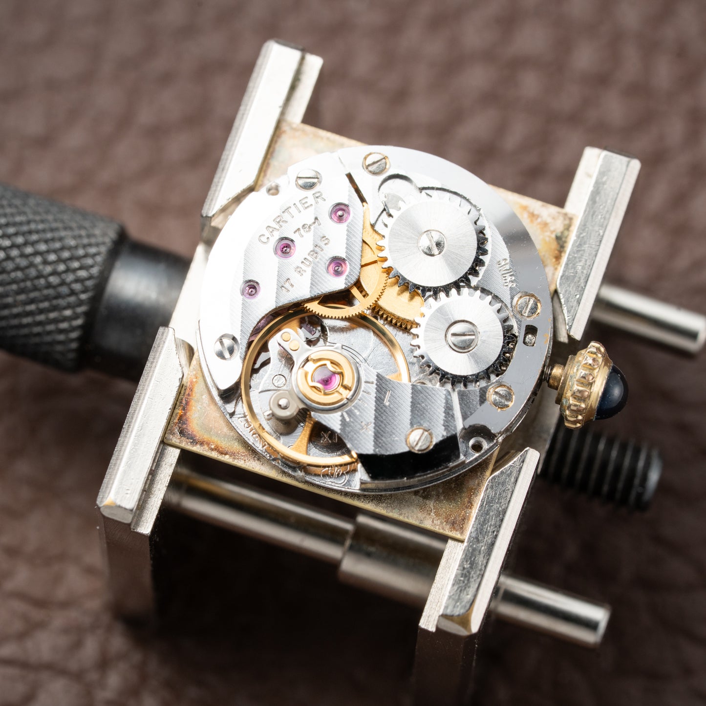 Cartier Tank Must de Vermeil Roman Lemon Dial PM