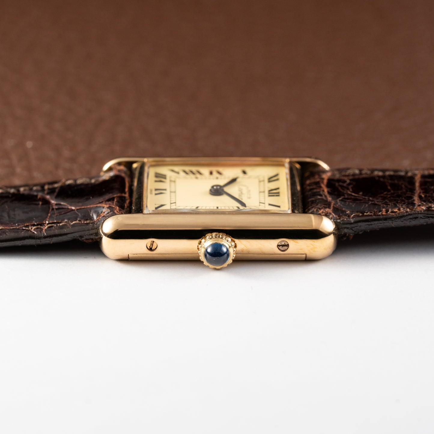 Cartier Tank Must de Vermeil Roman Lemon Dial PM