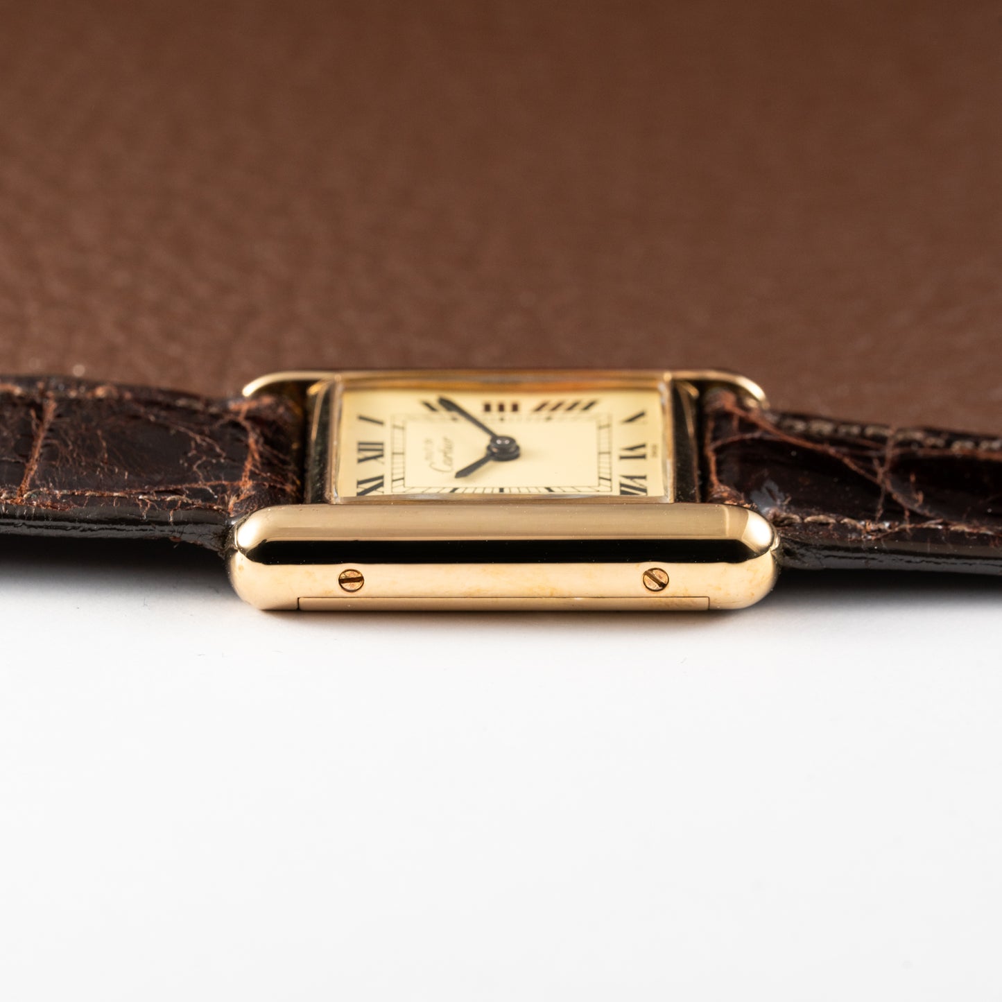 Cartier Tank Must de Vermeil Roman Lemon Dial PM