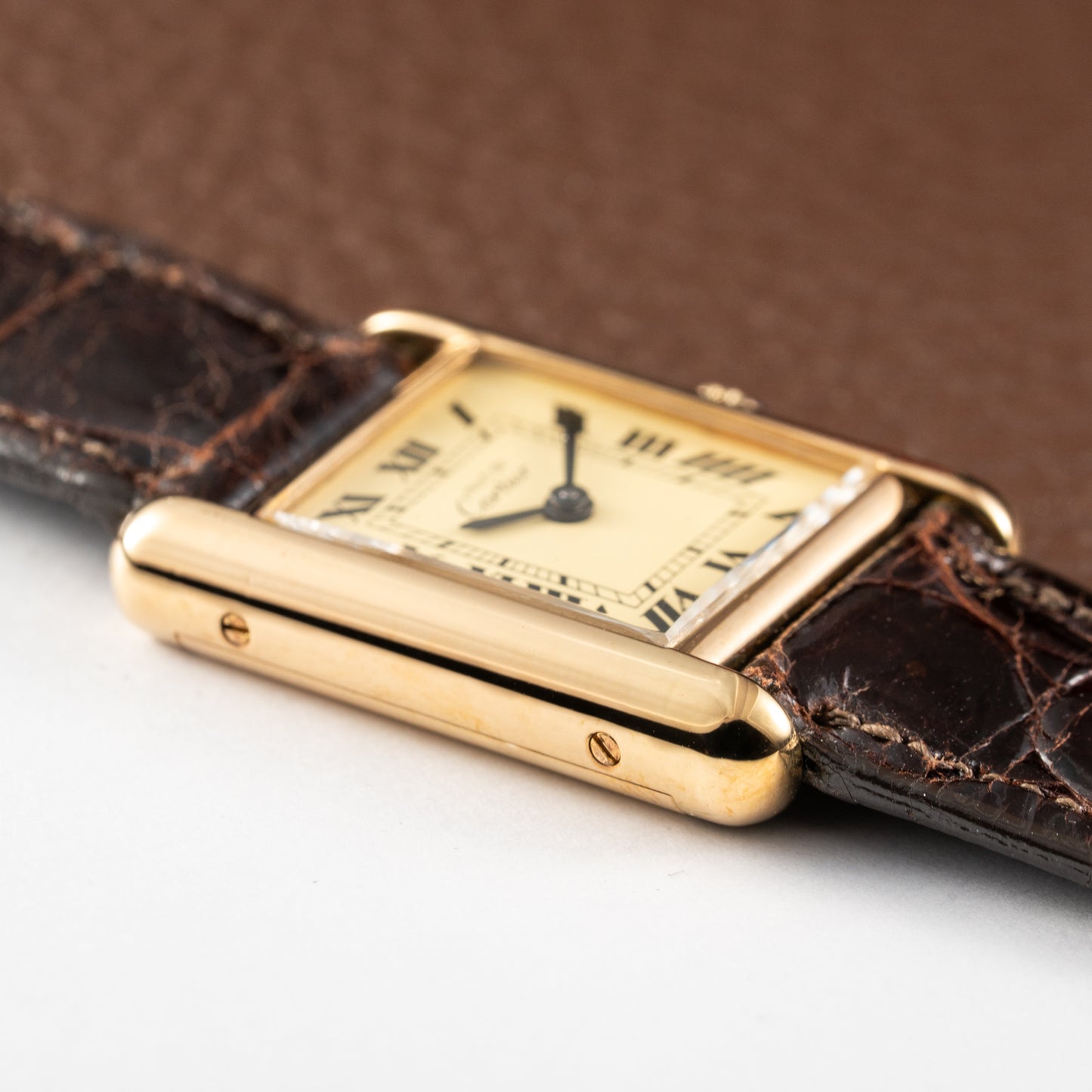 Cartier Tank Must de Vermeil Roman Lemon Dial PM