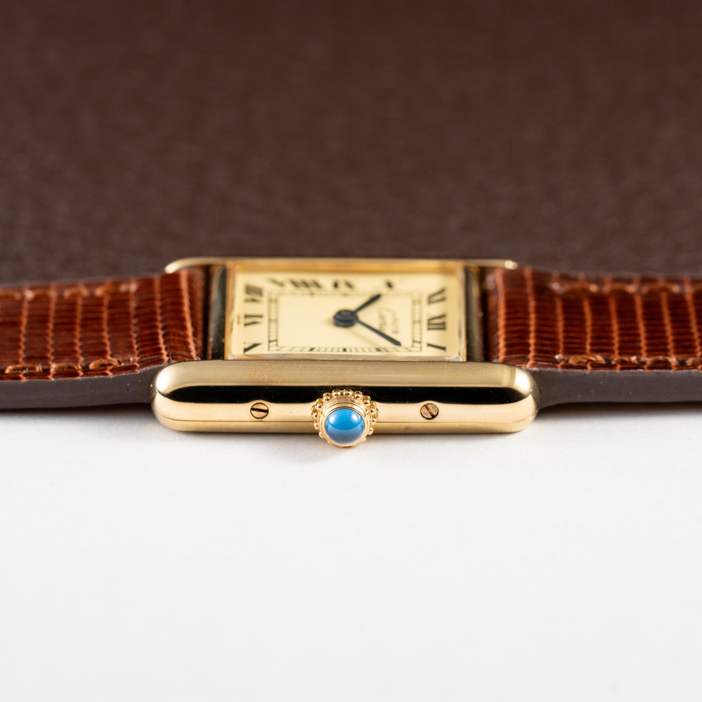 Cartier Must de Tank Vermeil Lemon Roman Dial Reference 5057001