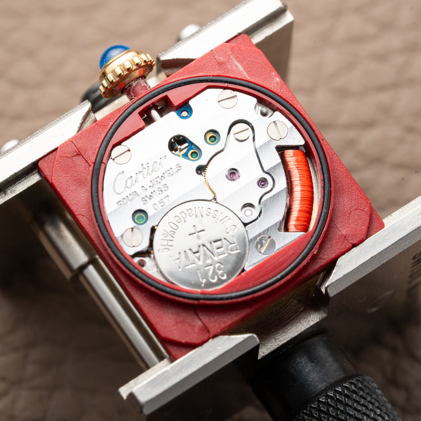 Cartier Tank Must de Lemon Roman Dial PM Vermeil Reference 5057001