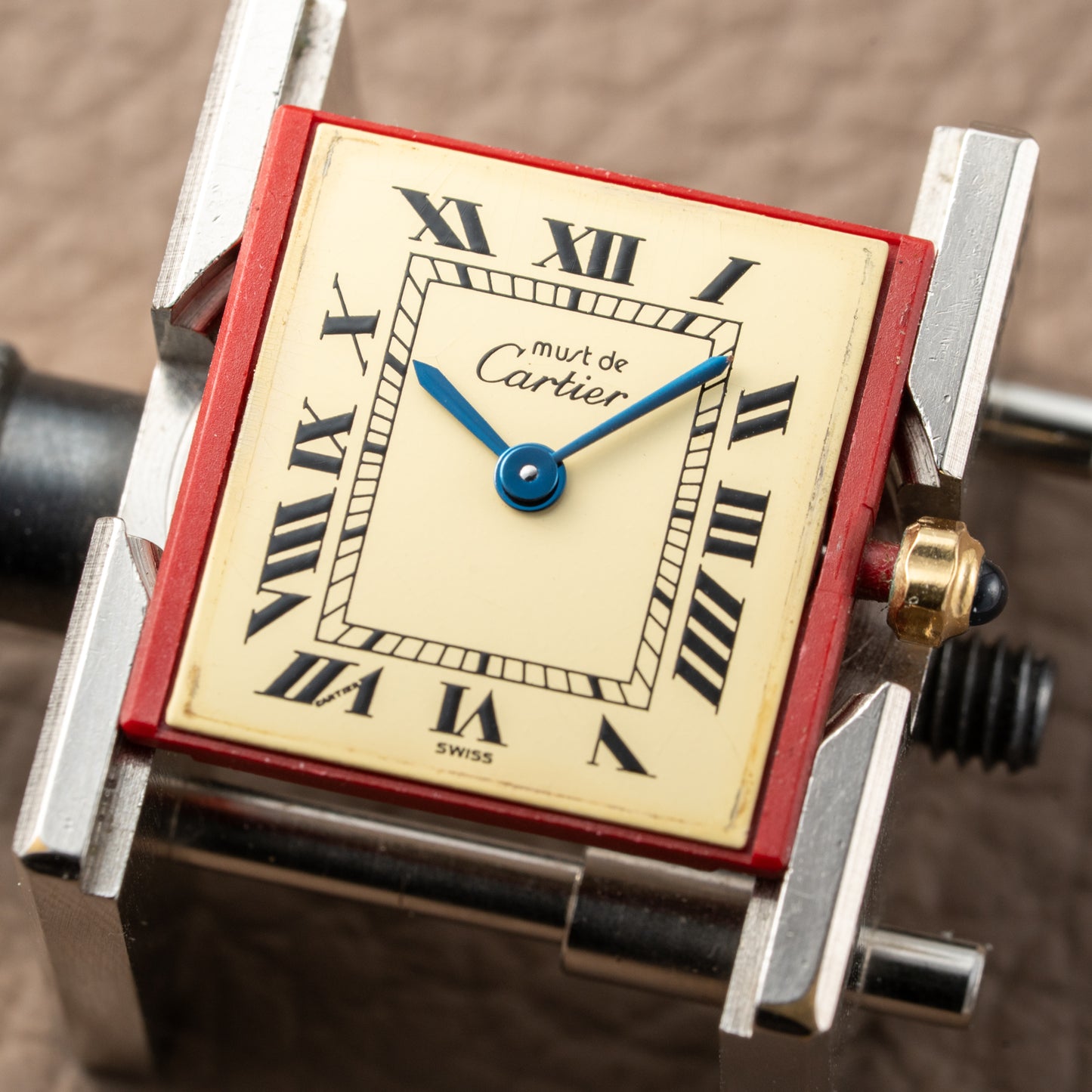 Cartier Tank Must de Vermeil Lemon Roman Dial PM Reference 3 66001