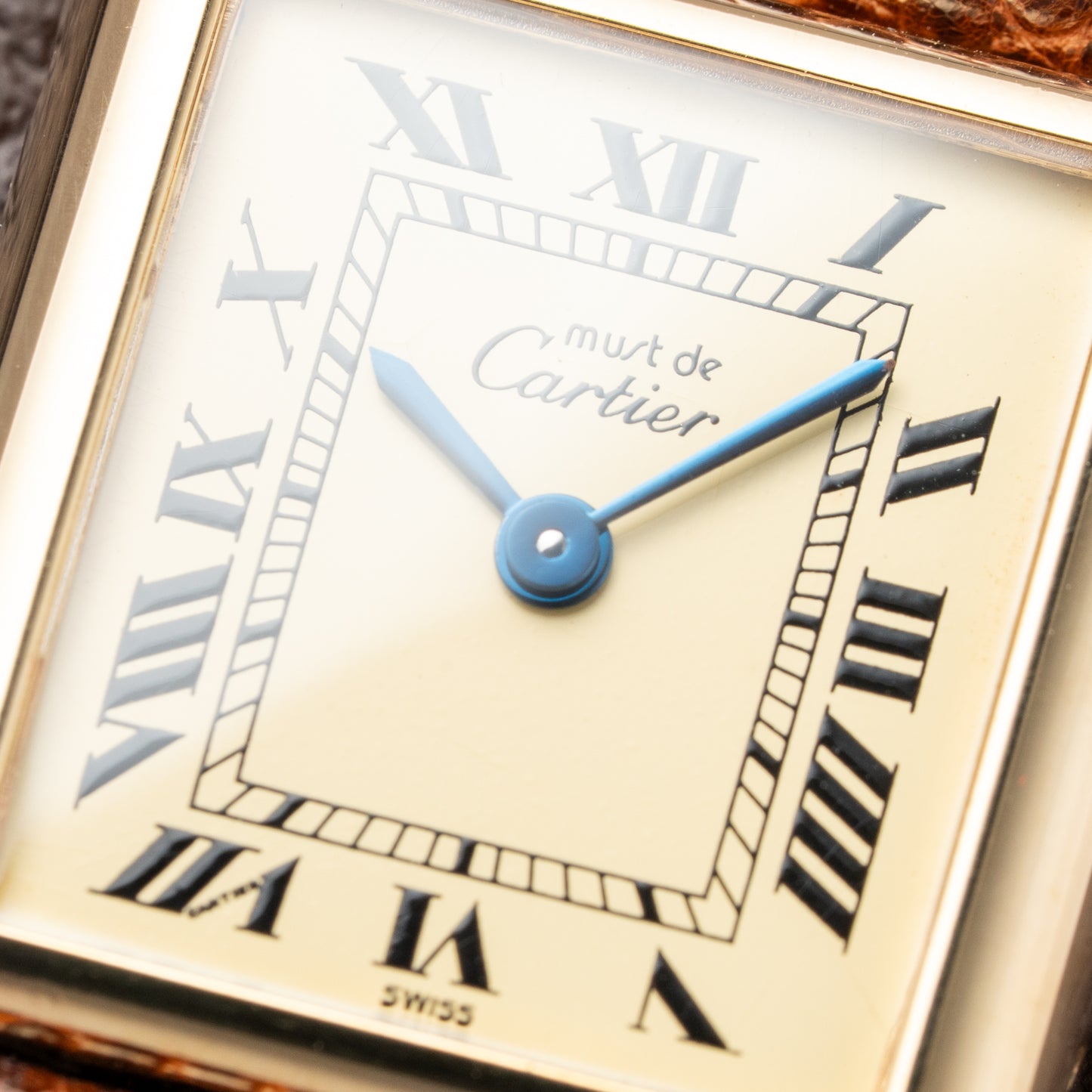 Cartier Tank Must de Vermeil Lemon Roman Dial PM Reference 3 66001