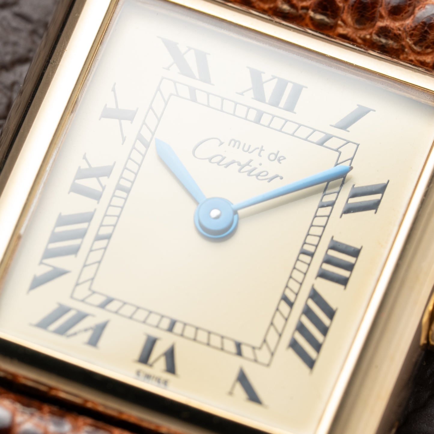 Cartier Tank Must de Vermeil Lemon Roman Dial PM Reference 3 66001